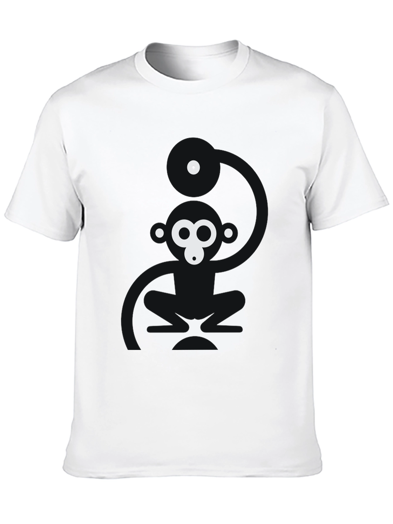 Abstract Gorilla Graphic Black T-Shirt