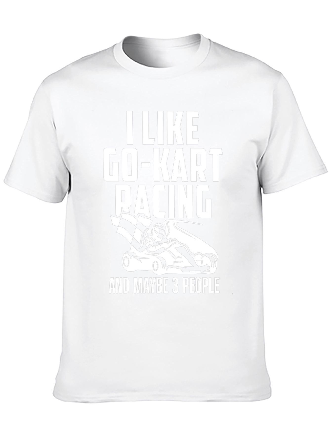 Go-Kart Racing Graphic T-Shirt - Black
