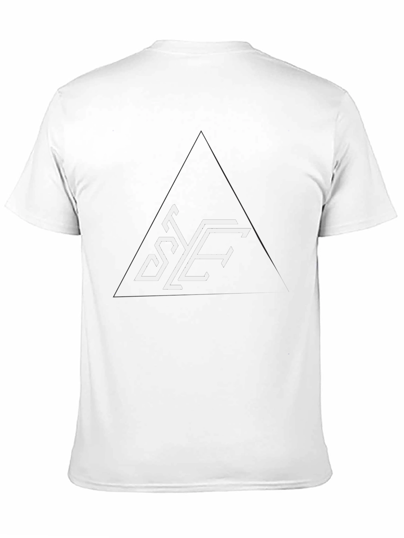 Modern Graphic Tee - Geometric Letter Print