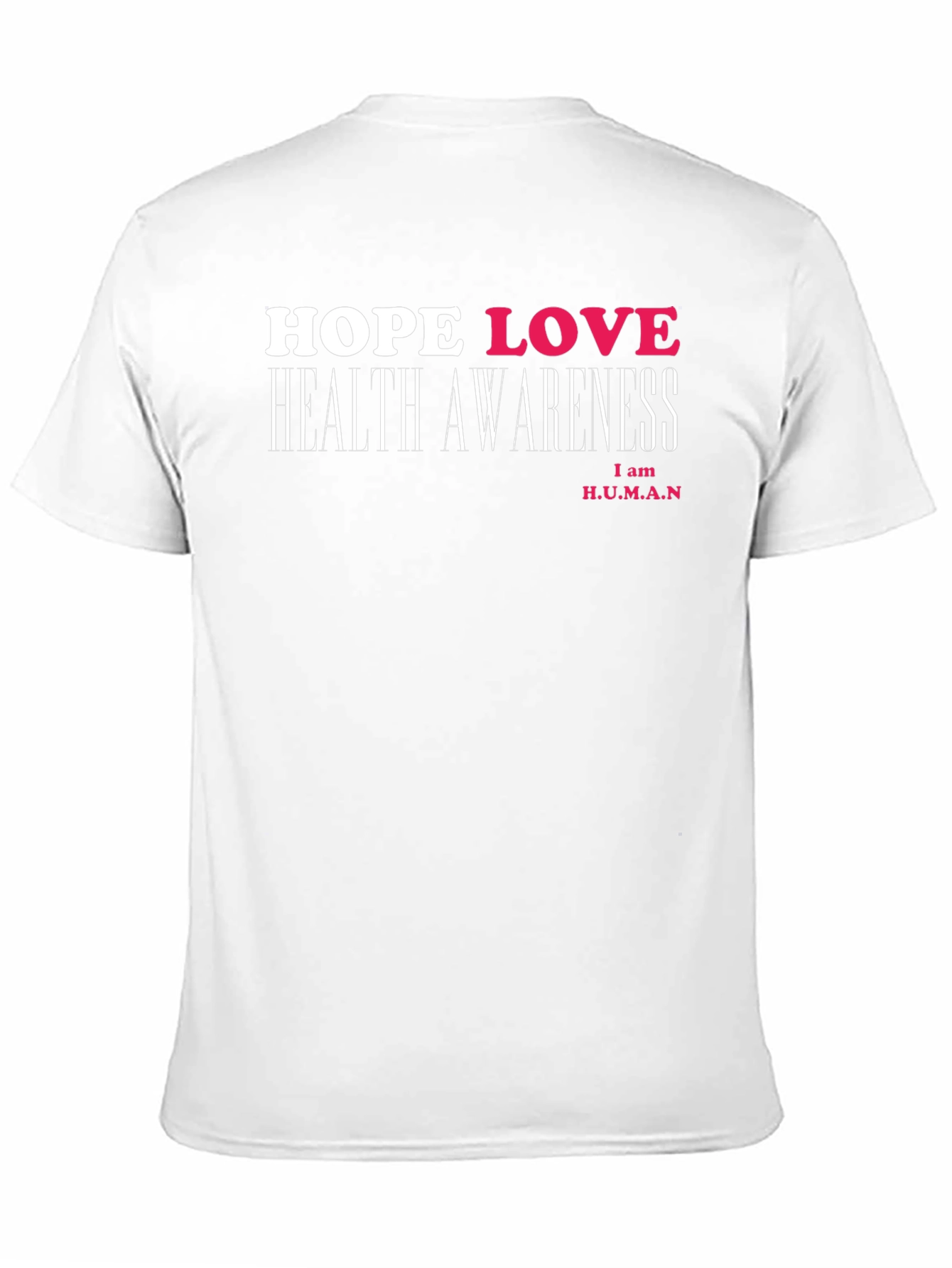 Hope Love Health Awareness Black T-Shirt