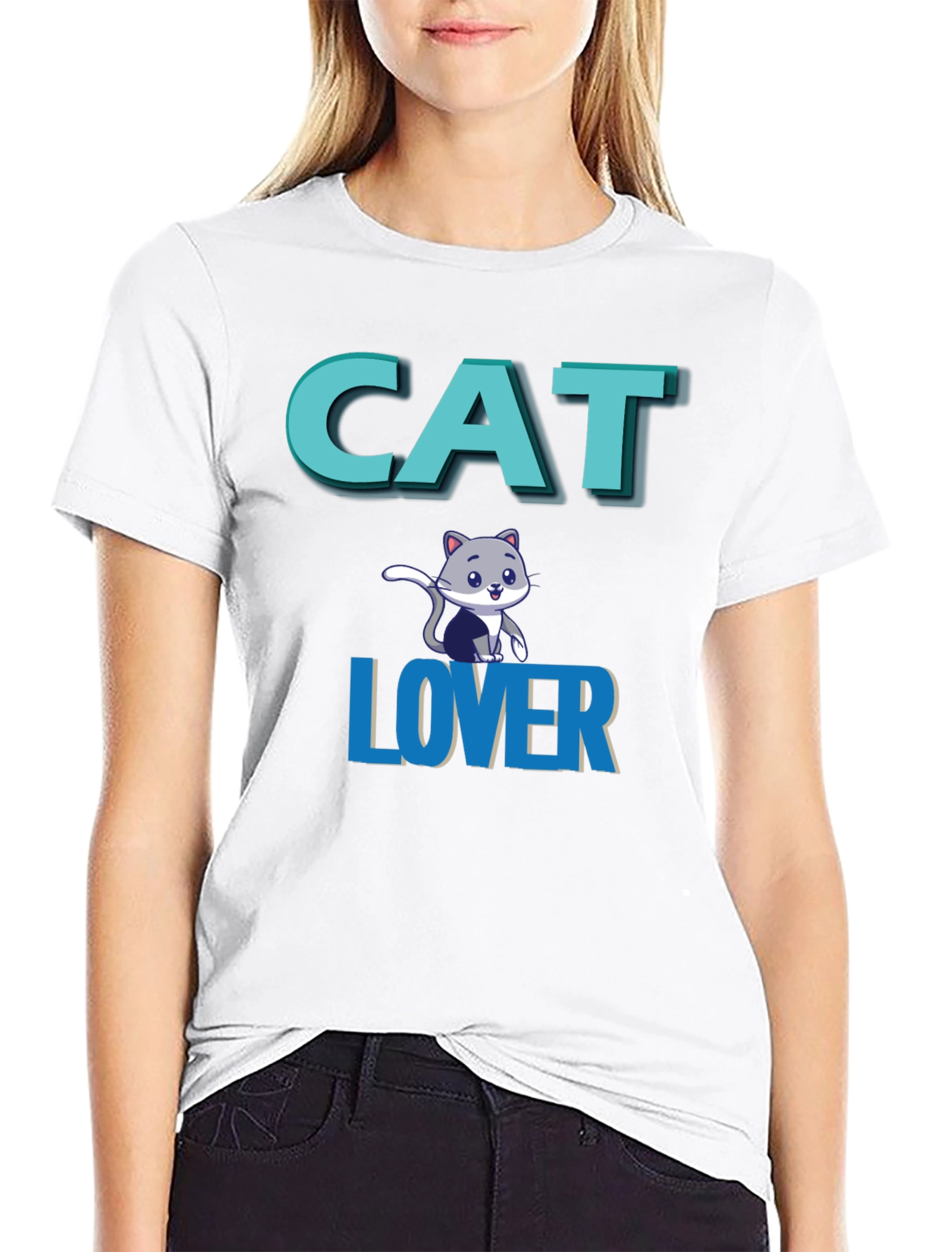 Cat Lover Graphic Tee - Black Unisex T-Shirt