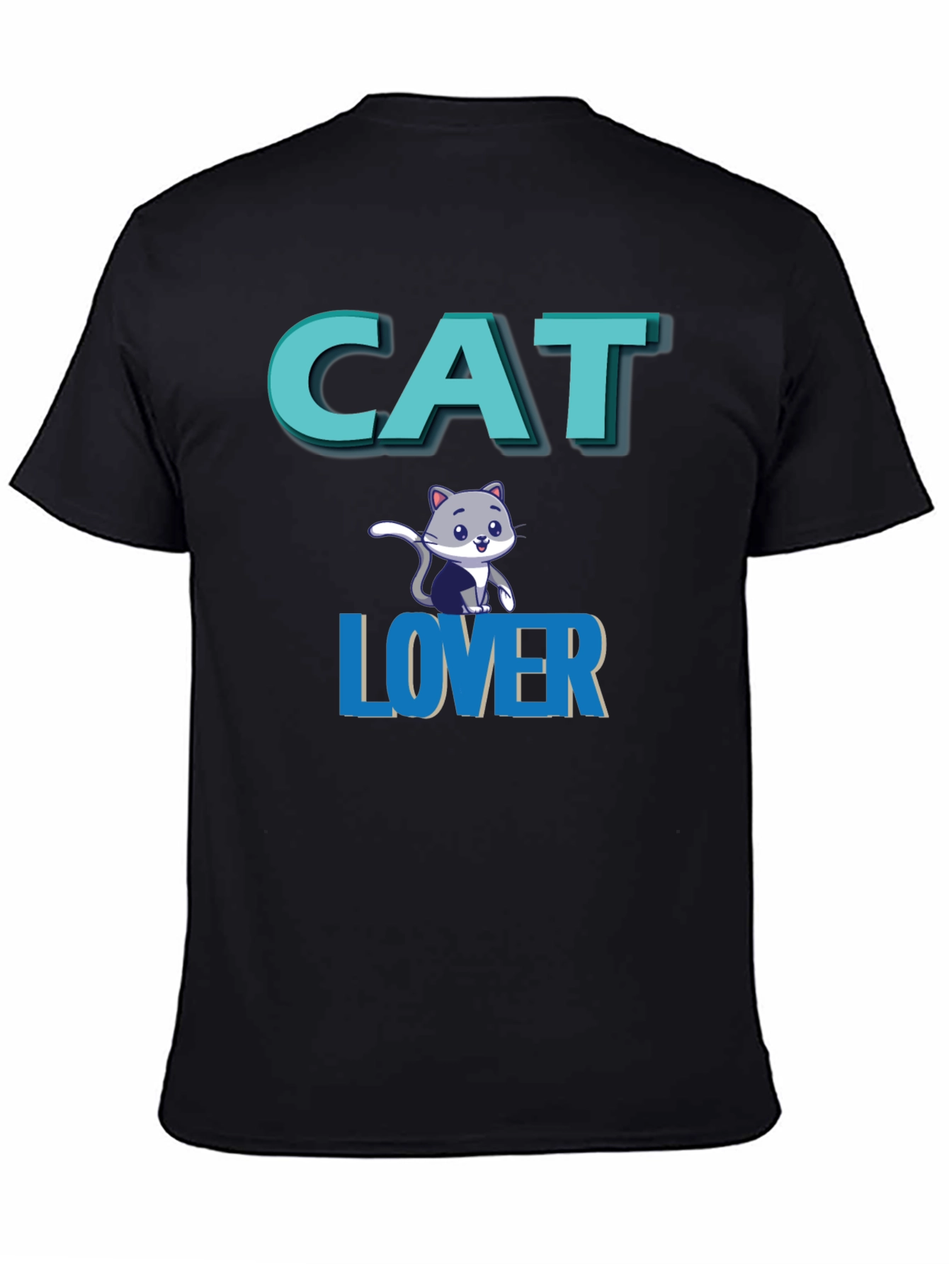 Cat Lover Graphic Tee - Black Unisex T-Shirt