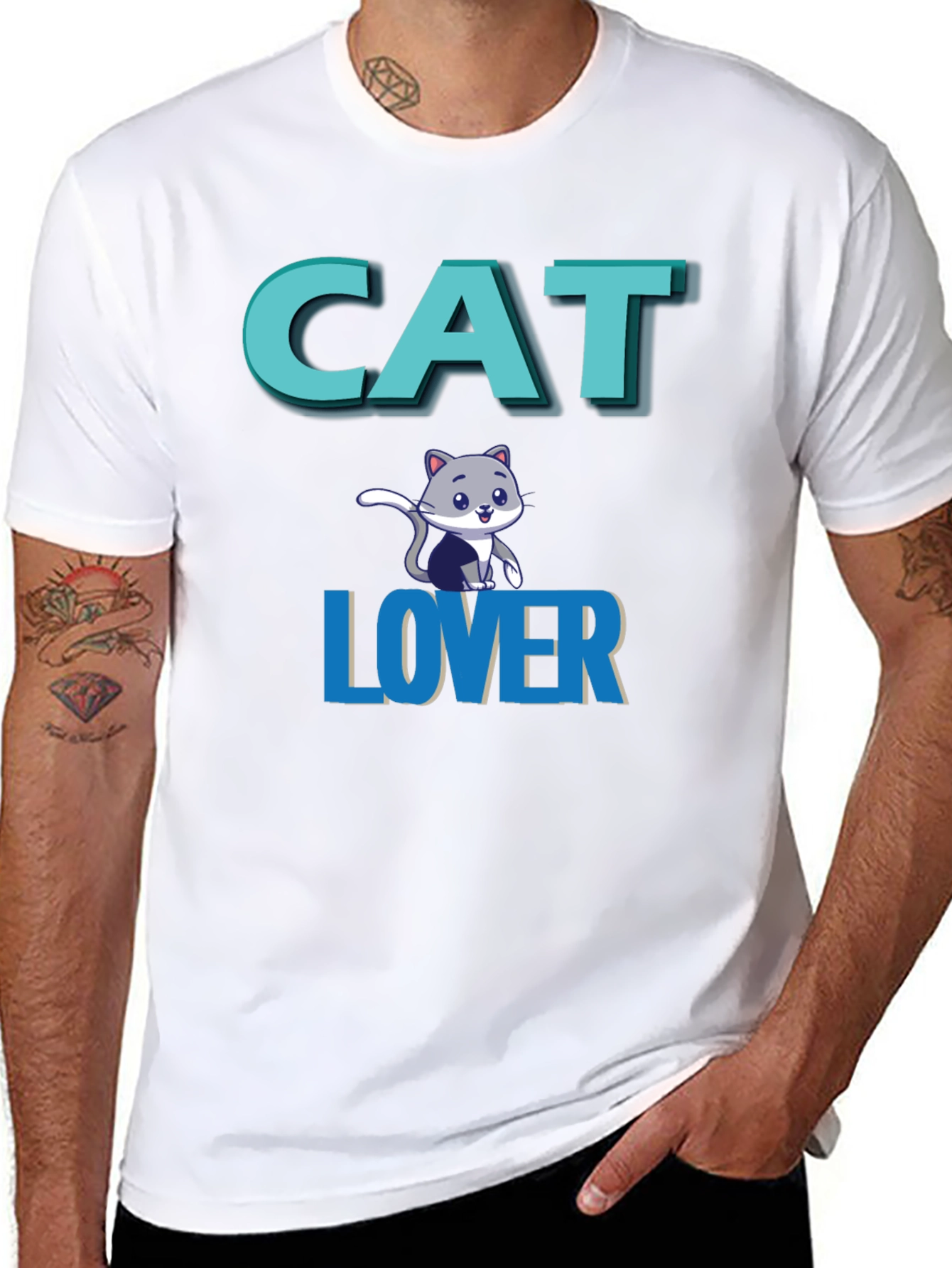 Cat Lover Graphic Tee - Black Unisex T-Shirt