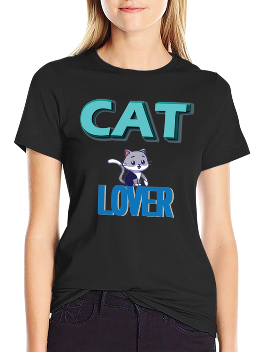 Cat Lover Graphic Tee - Black Unisex T-Shirt