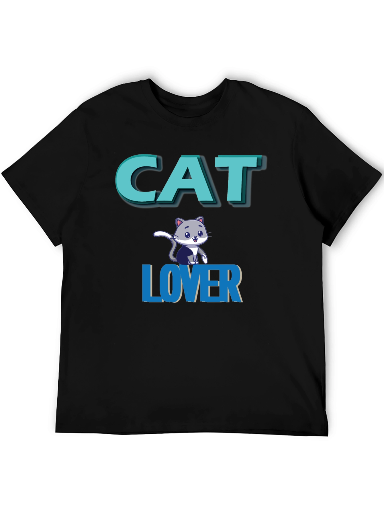 Cat Lover Graphic Tee - Black Unisex T-Shirt