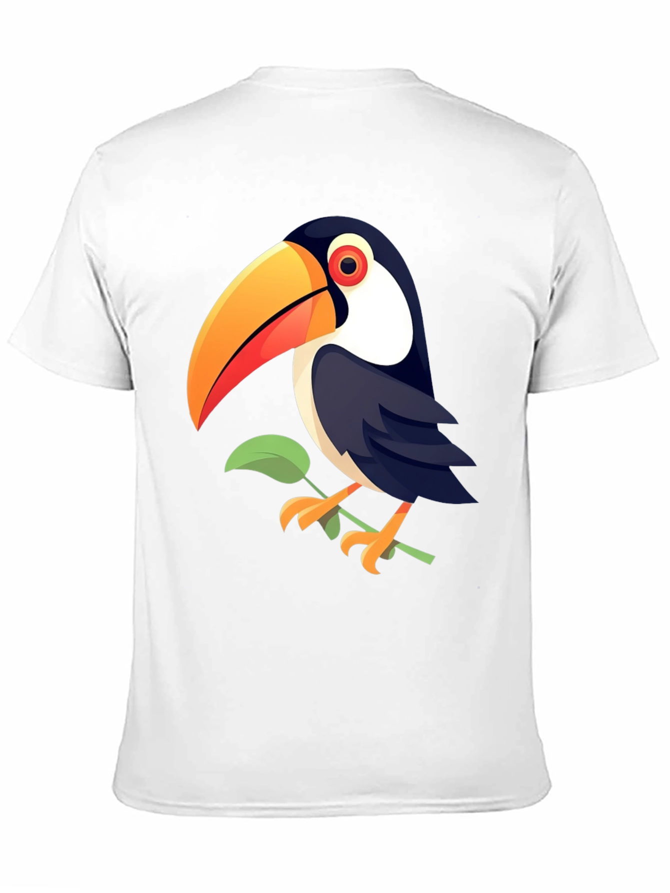 Toucan Graphic Print Black T-Shirt