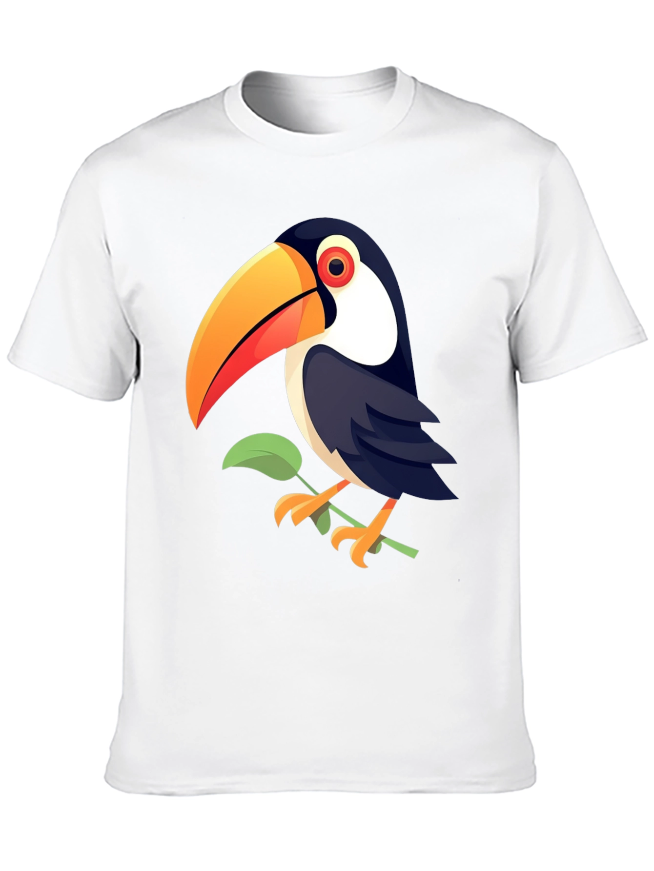 Toucan Graphic Print Black T-Shirt