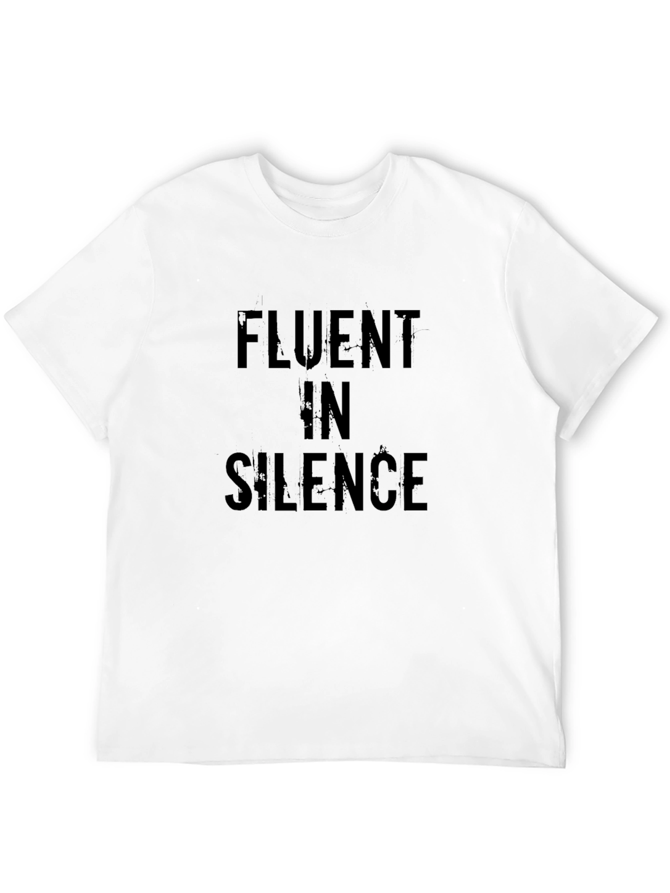 Fluent In Silence Graphic Tee - Black