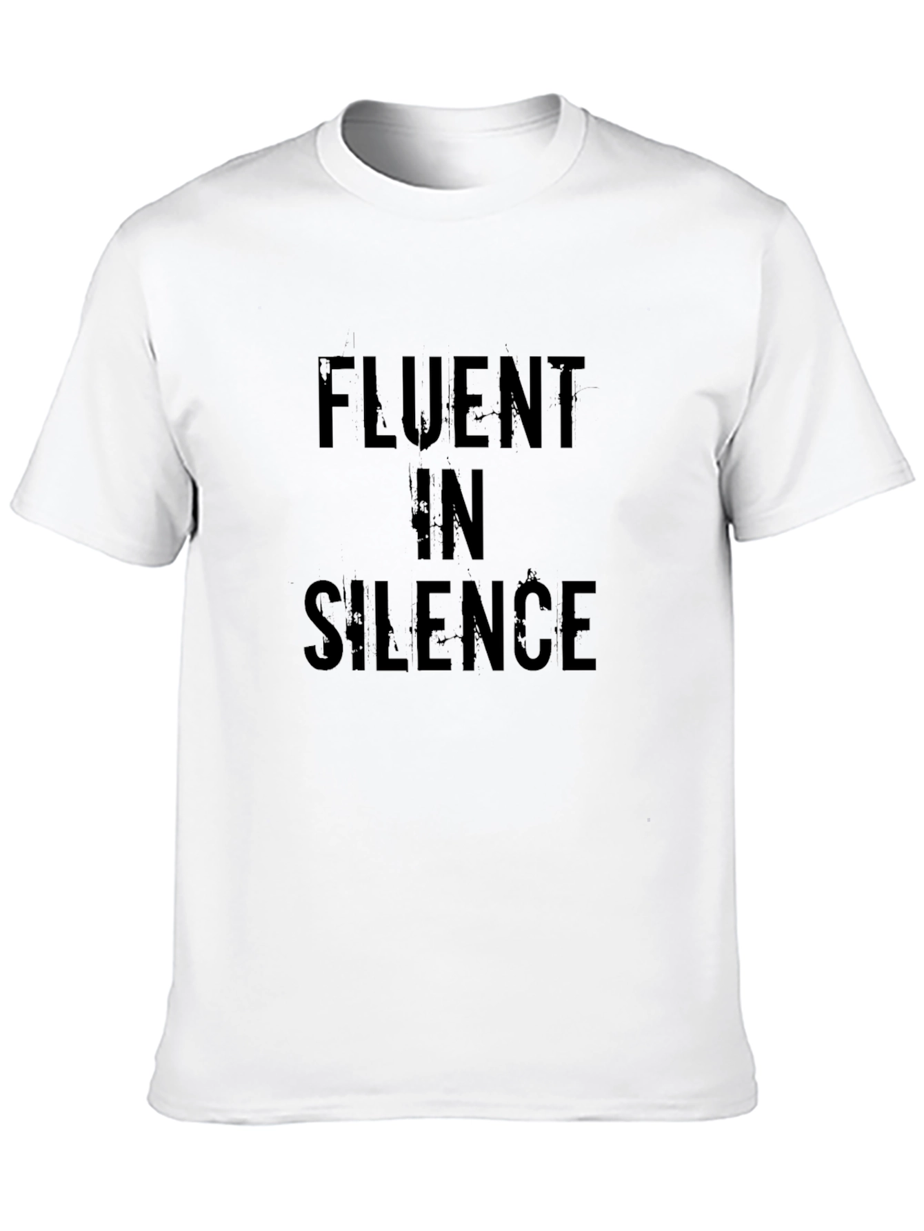 Fluent In Silence Graphic Tee - Black