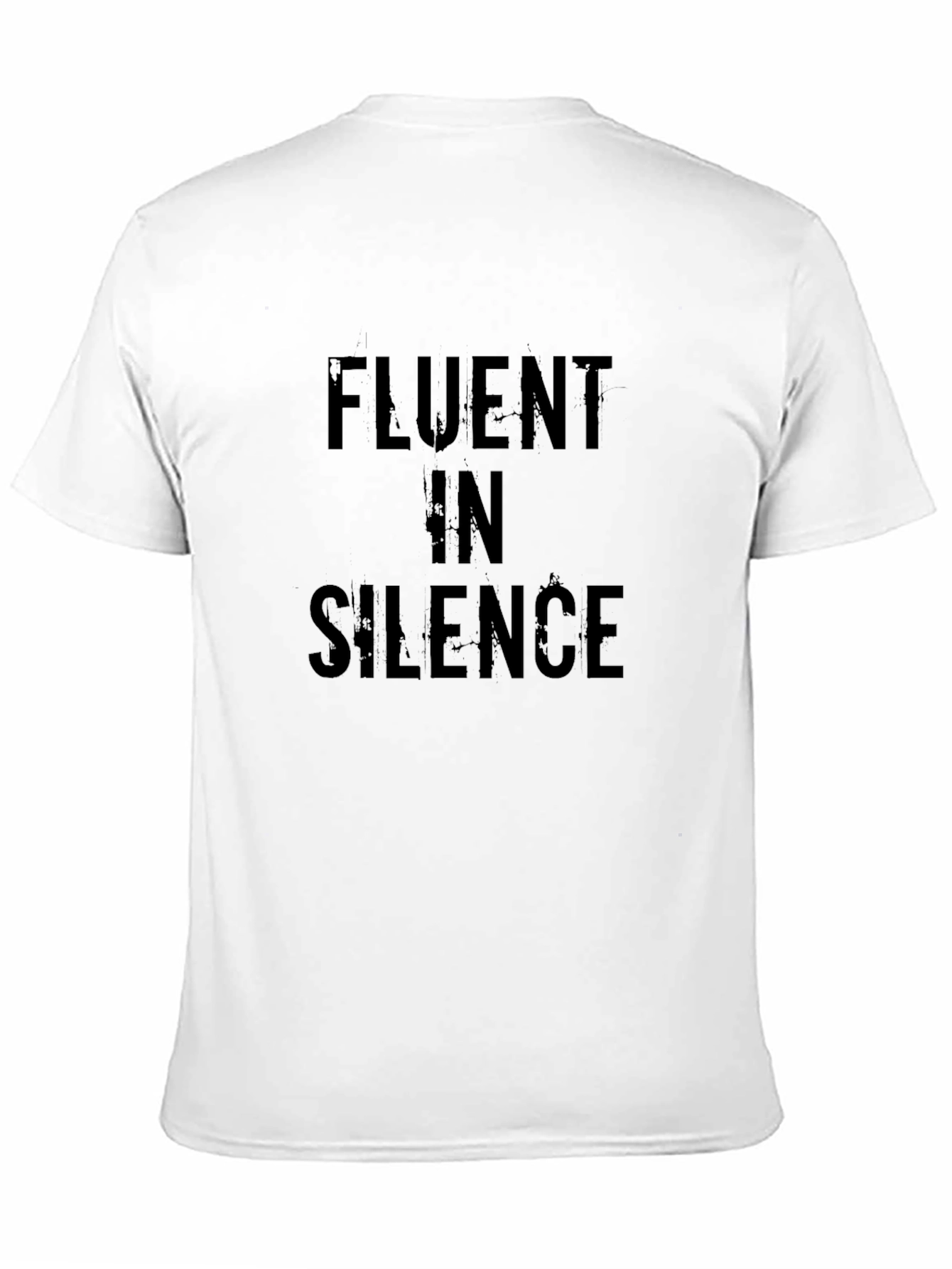 Fluent In Silence Graphic Tee - Black