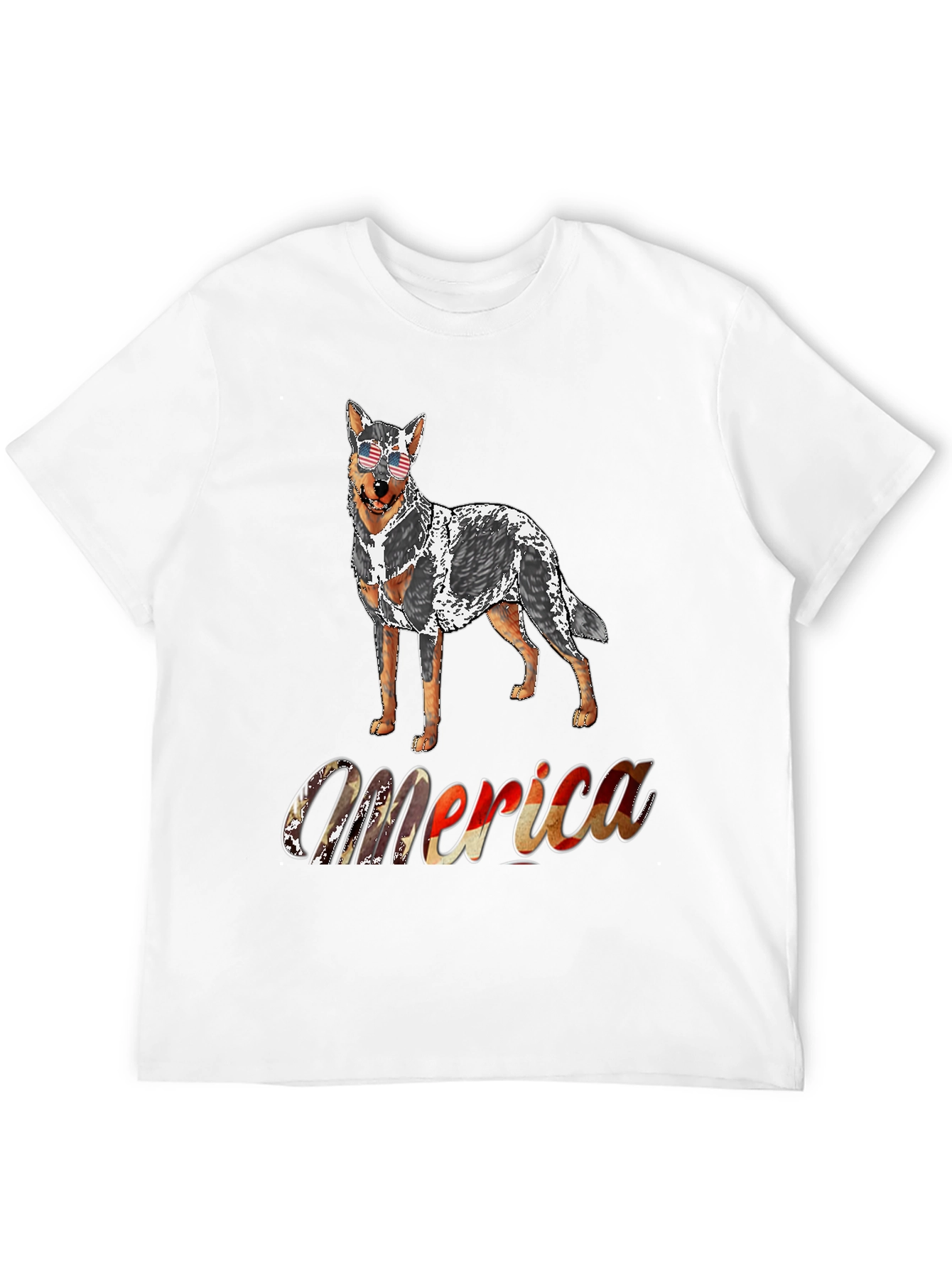 Patriotic Dog T-Shirt - Merica USA Pride
