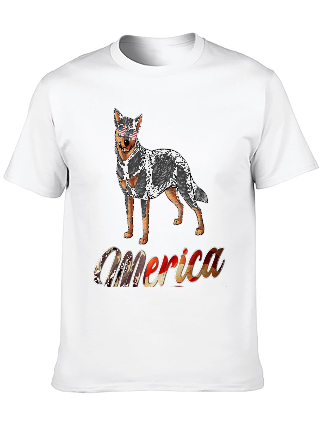 Patriotic Dog T-Shirt - Merica USA Pride