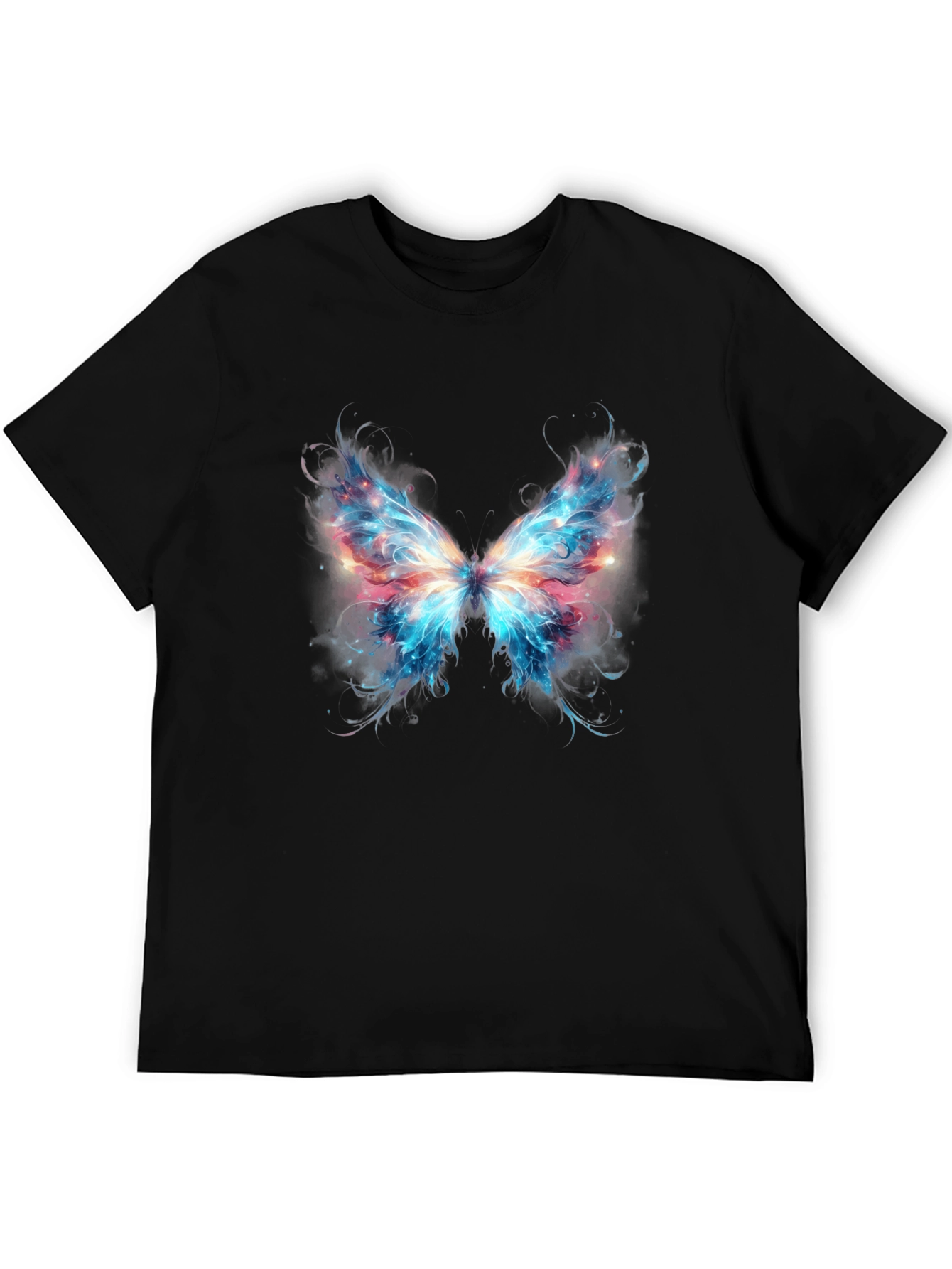 Butterfly Wings Graphic Black T-Shirt