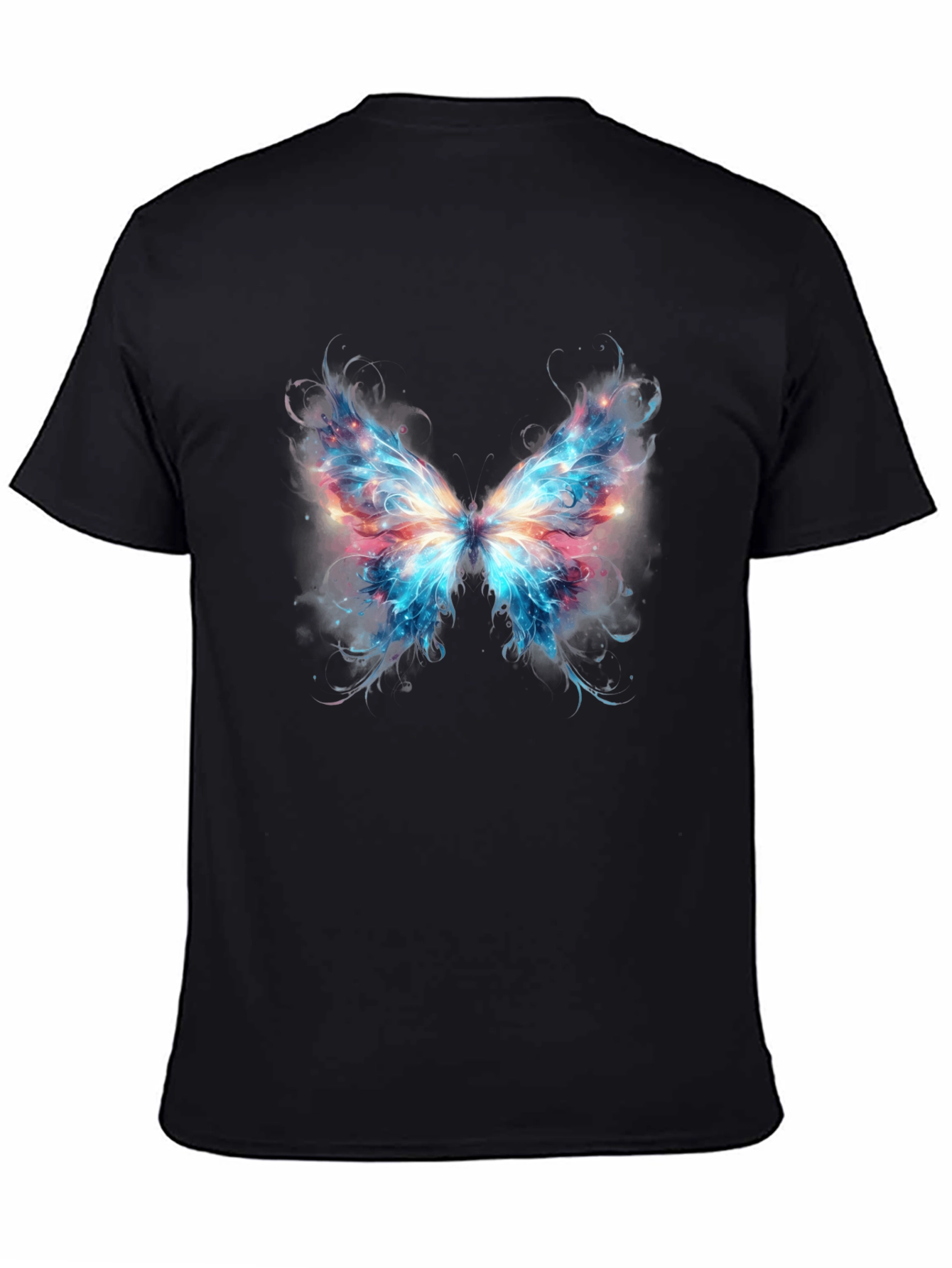 Butterfly Wings Graphic Black T-Shirt