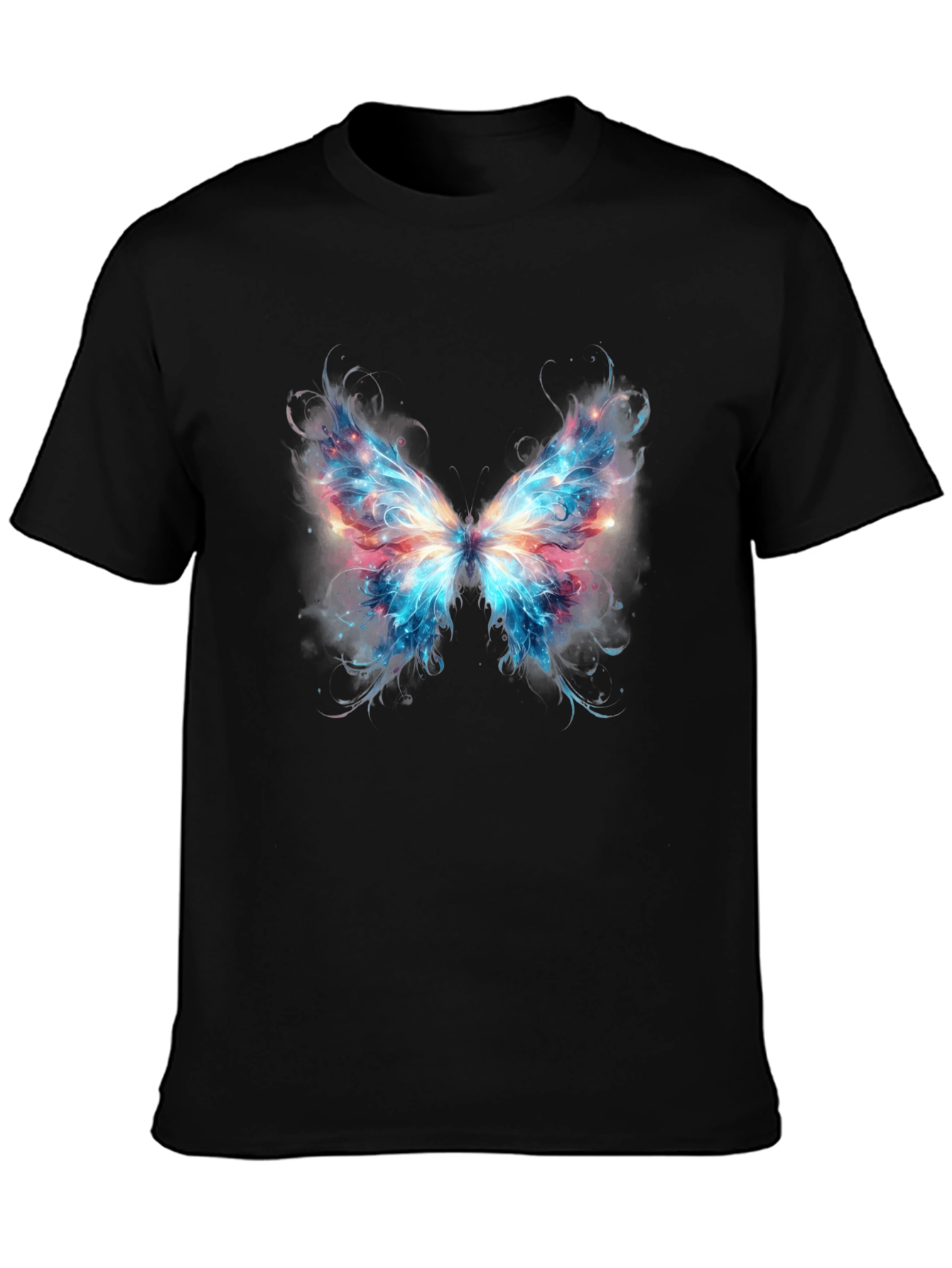 Butterfly Wings Graphic Black T-Shirt