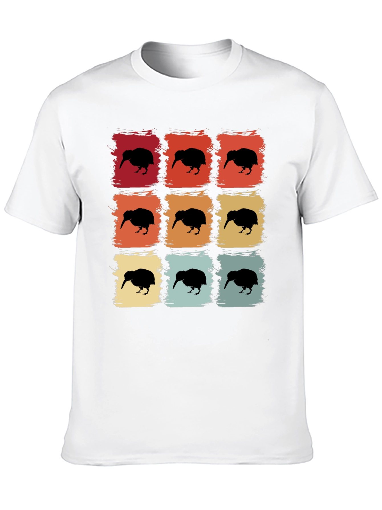 Retro Kiwi Bird Graphic T-Shirt