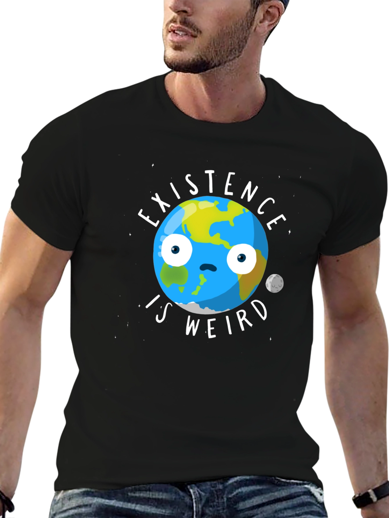 Existence Is Weird T-Shirt - Funny Earth Graphic Tee