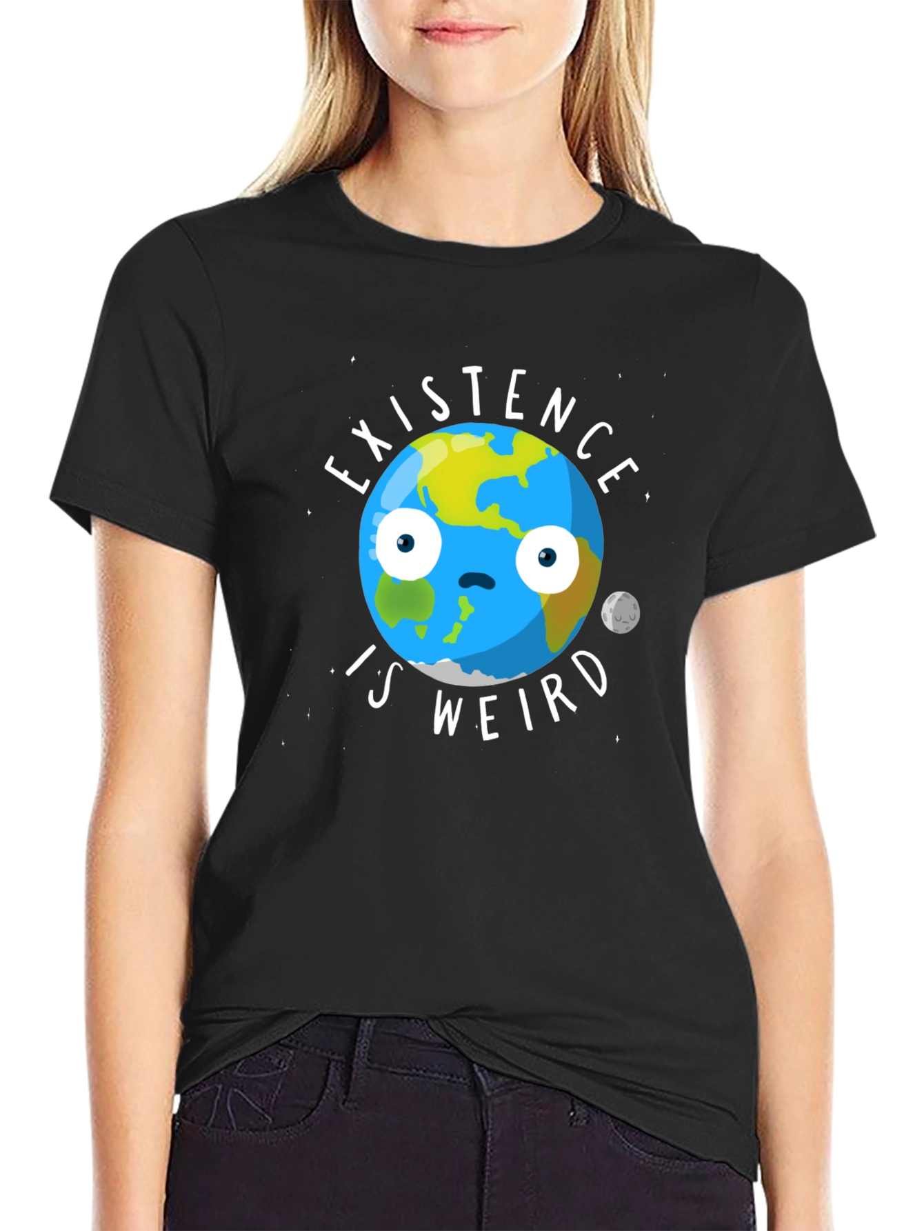 Existence Is Weird T-Shirt - Funny Earth Graphic Tee