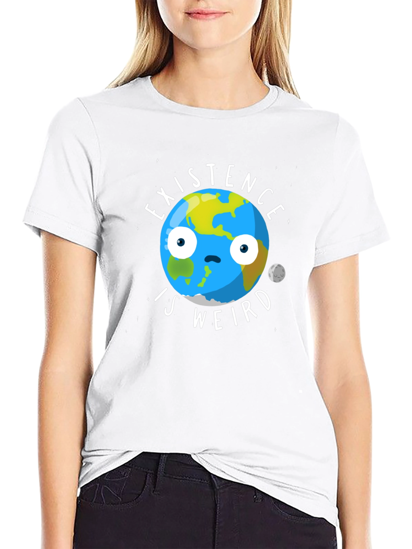 Existence Is Weird T-Shirt - Funny Earth Graphic Tee