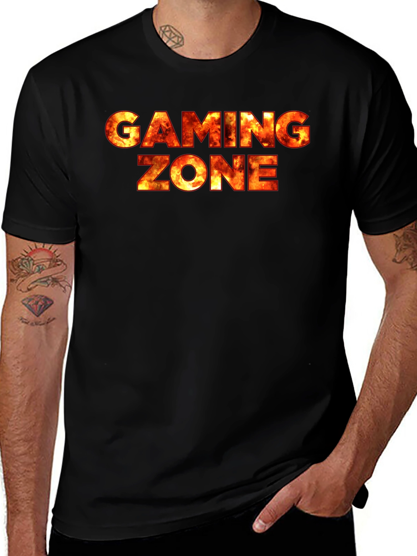 Gaming Zone Graphic Tee - Black