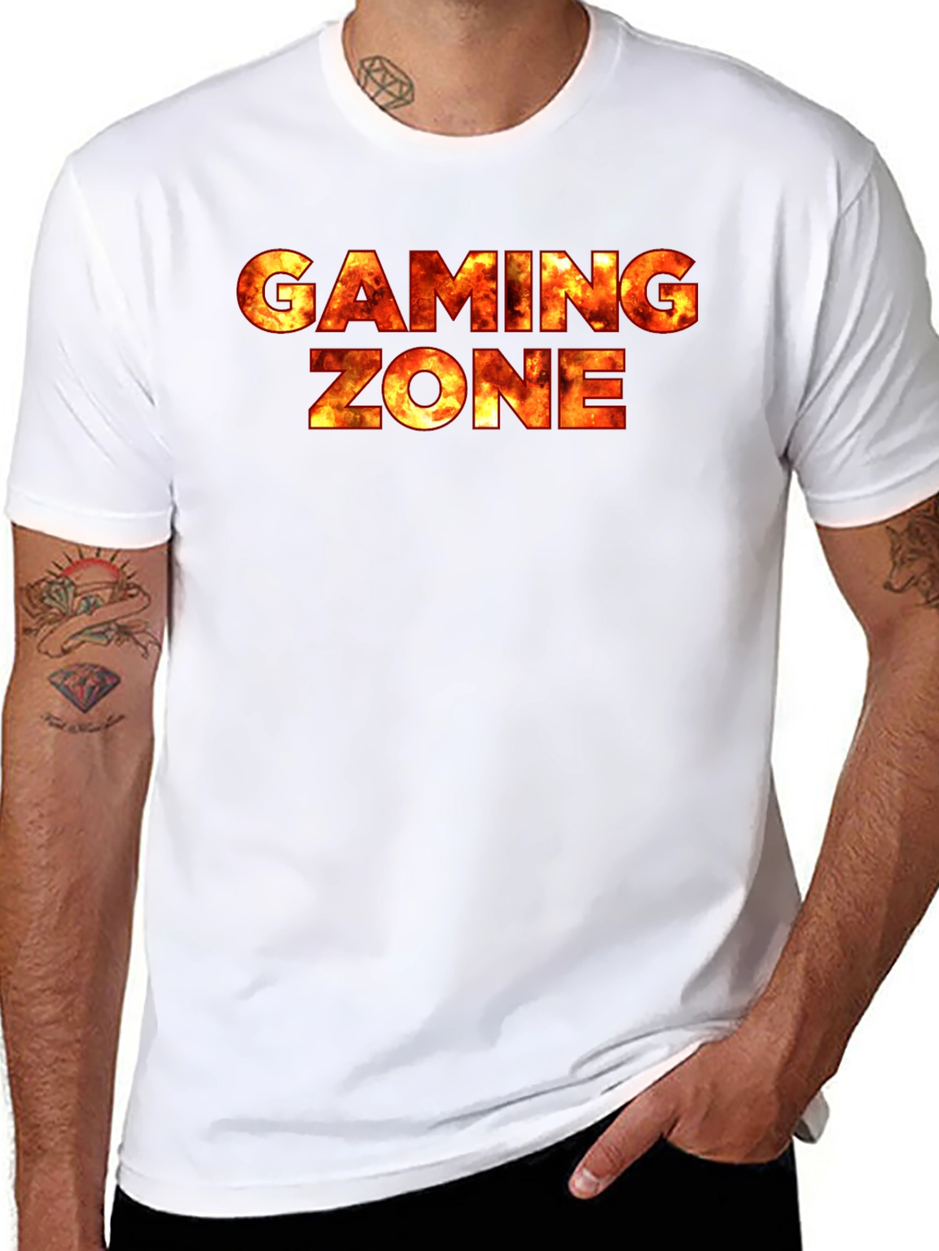 Gaming Zone Graphic Tee - Black
