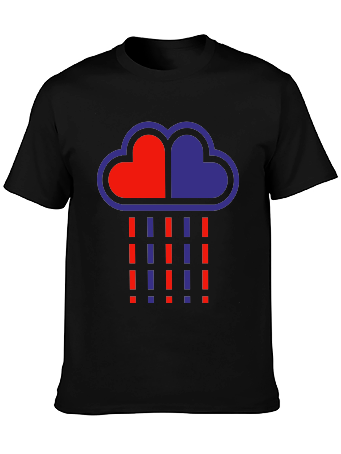 Heart Cloud Graphic Tee - Trendy Design