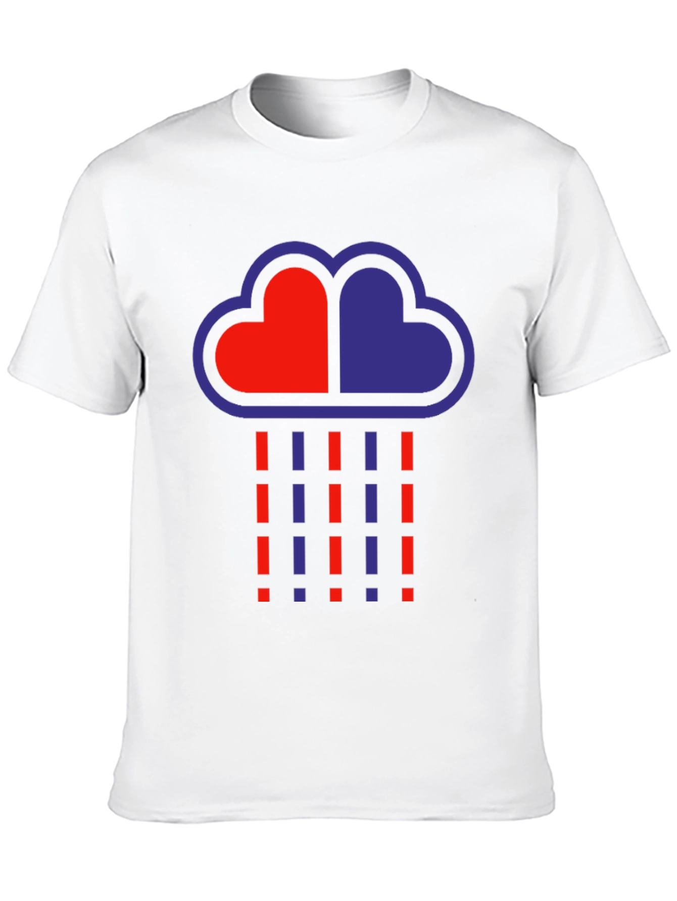 Heart Cloud Graphic Tee - Trendy Design