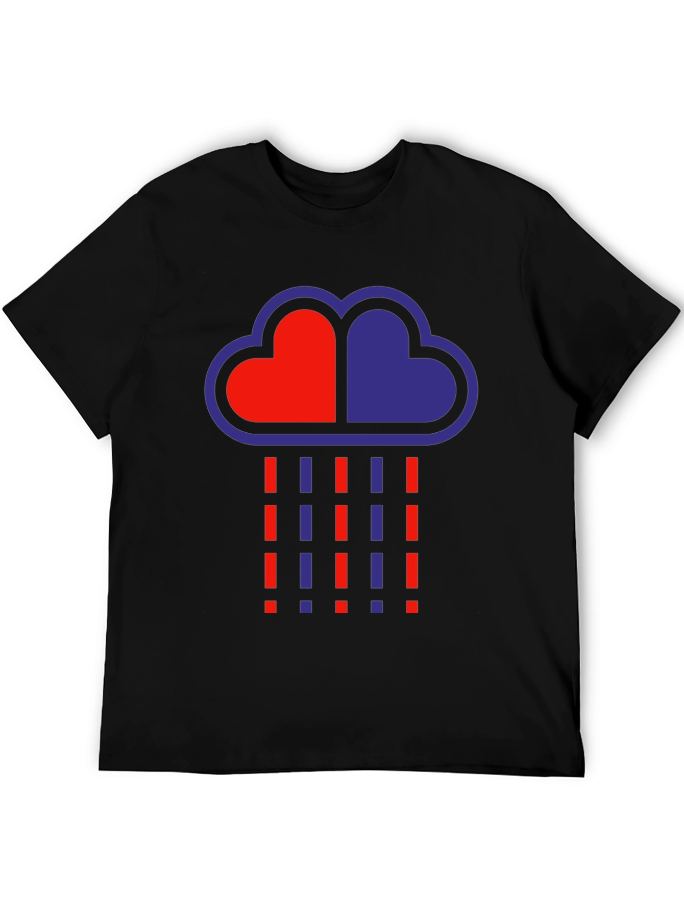 Heart Cloud Graphic Tee - Trendy Design