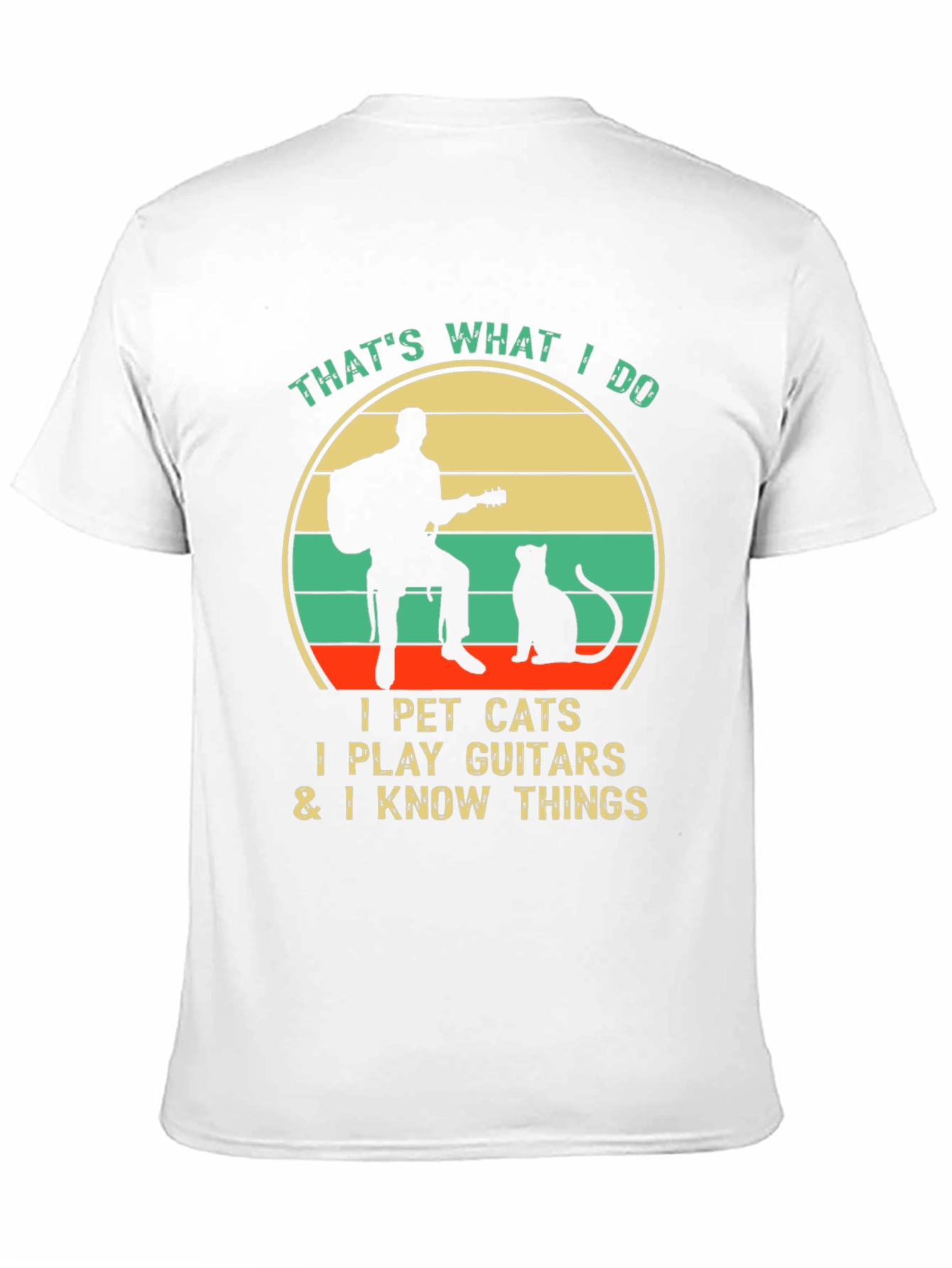 Thats What I Do: Cat Guitar & Knowledge T-Shirt