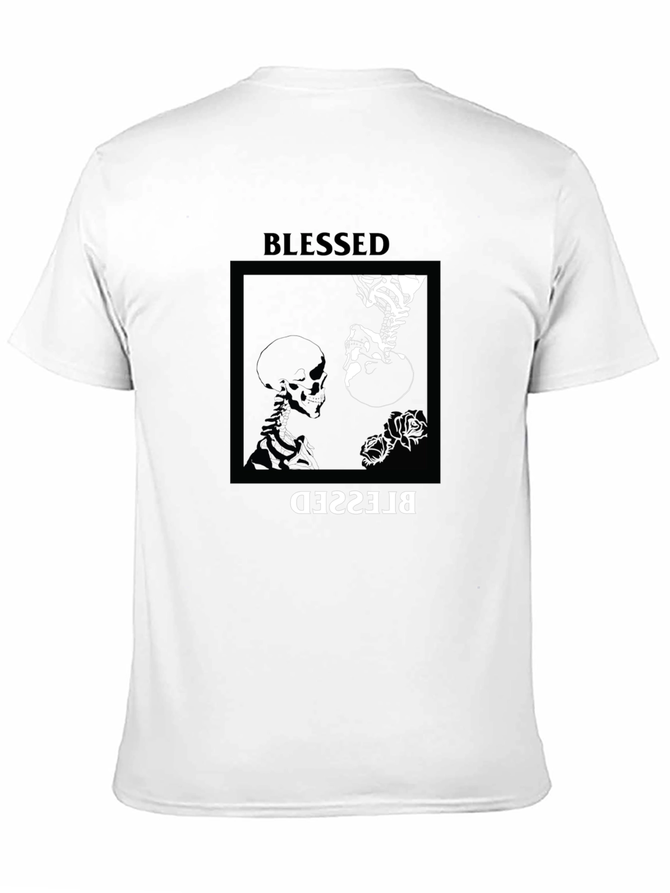 Blessed Skeleton Graphic Tee - Unisex Black T-Shirt