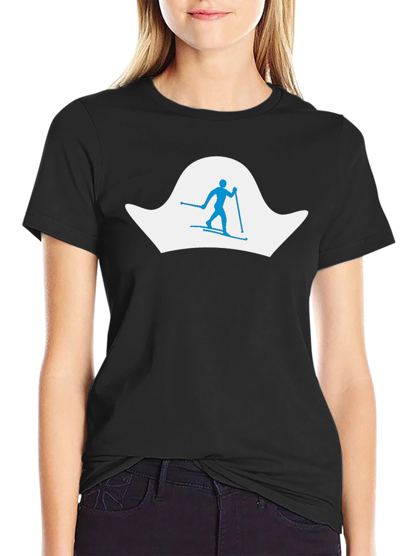 Skiing Silhouette Tee