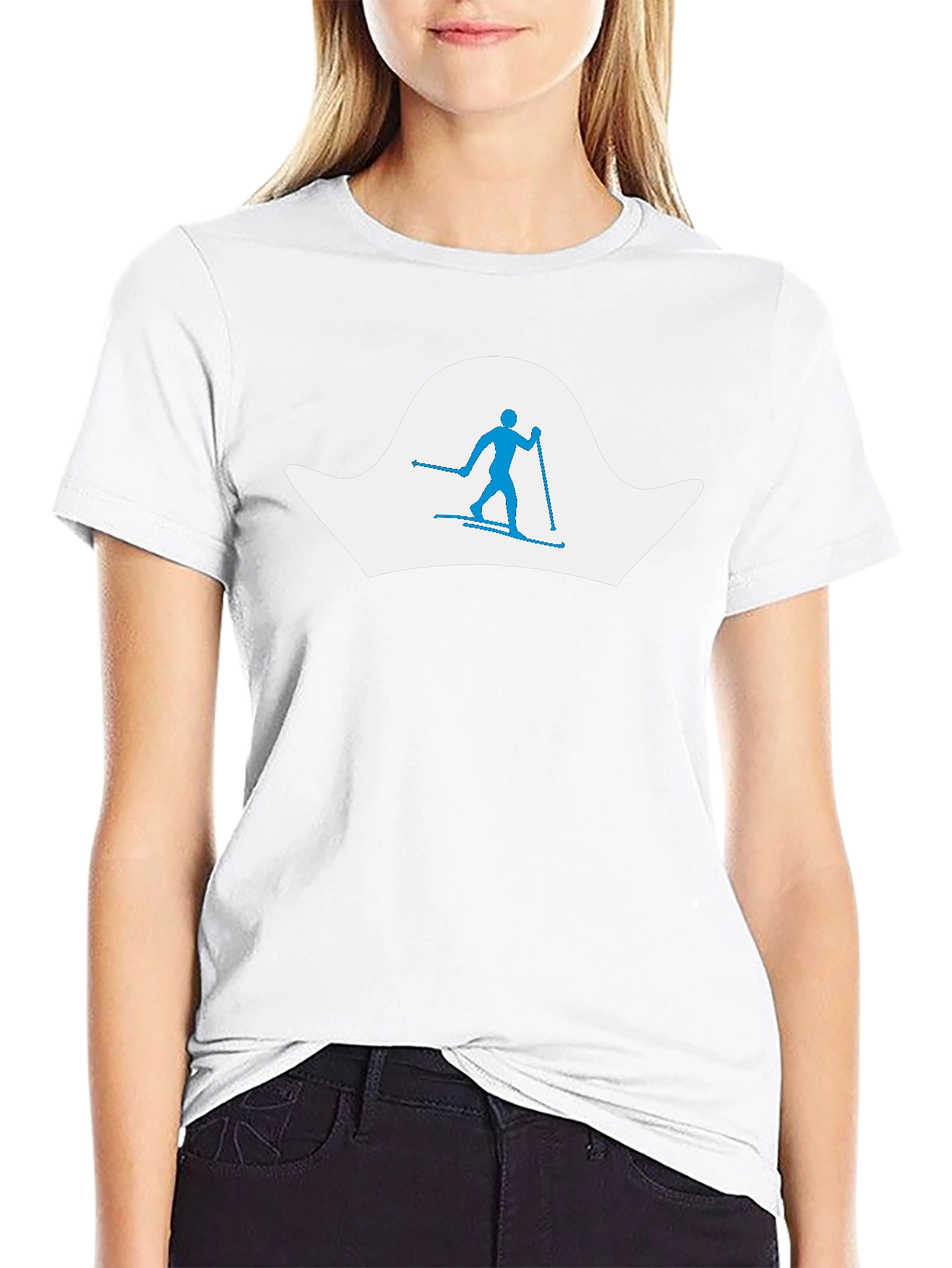 Skiing Silhouette Tee