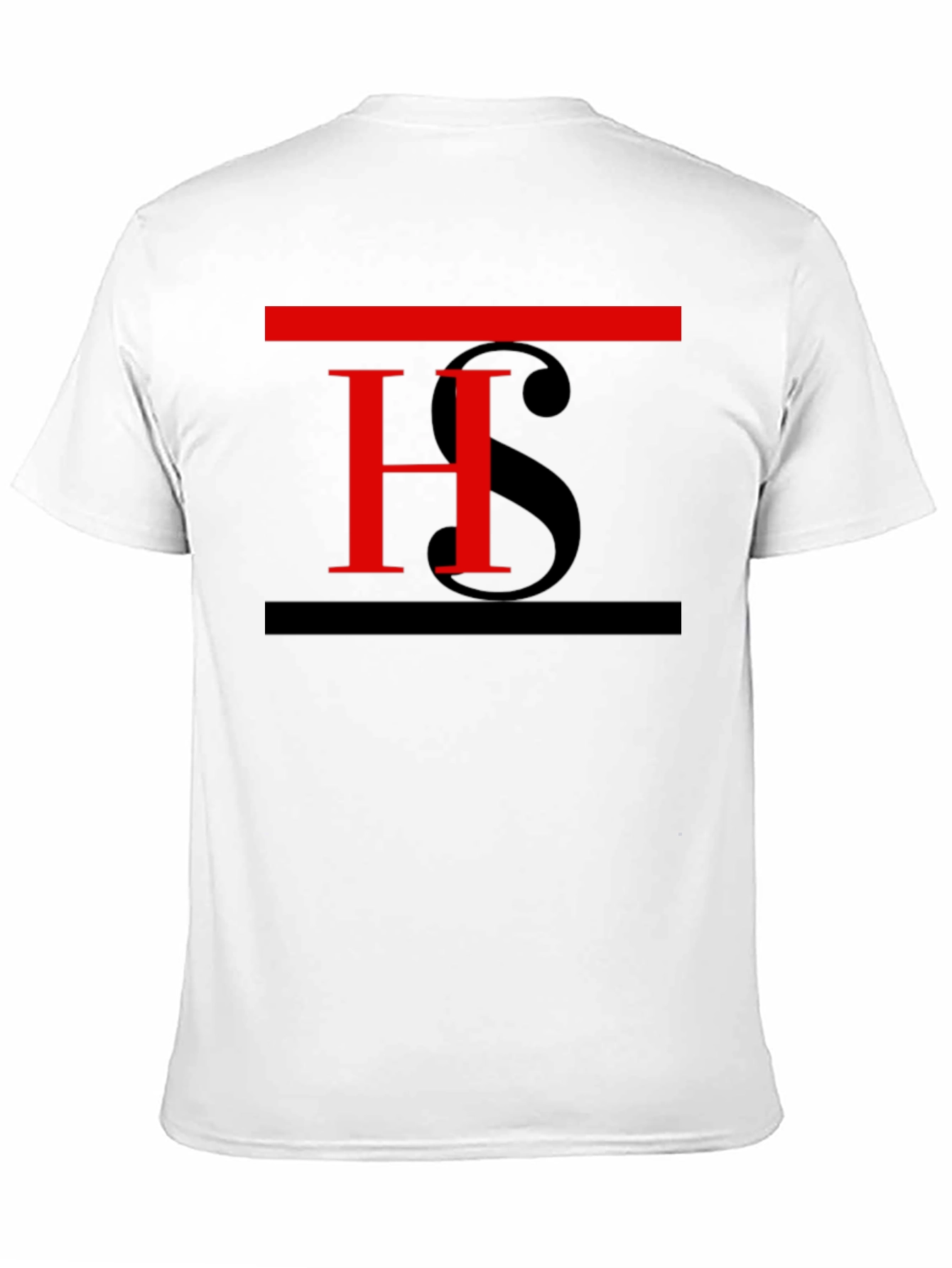 Stylish Black T-Shirt with Red H Graphic