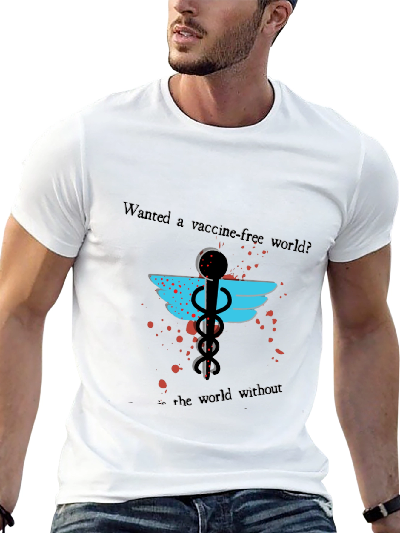 Vaccine-Free World T-Shirt: Anti-Vax Statement Tee