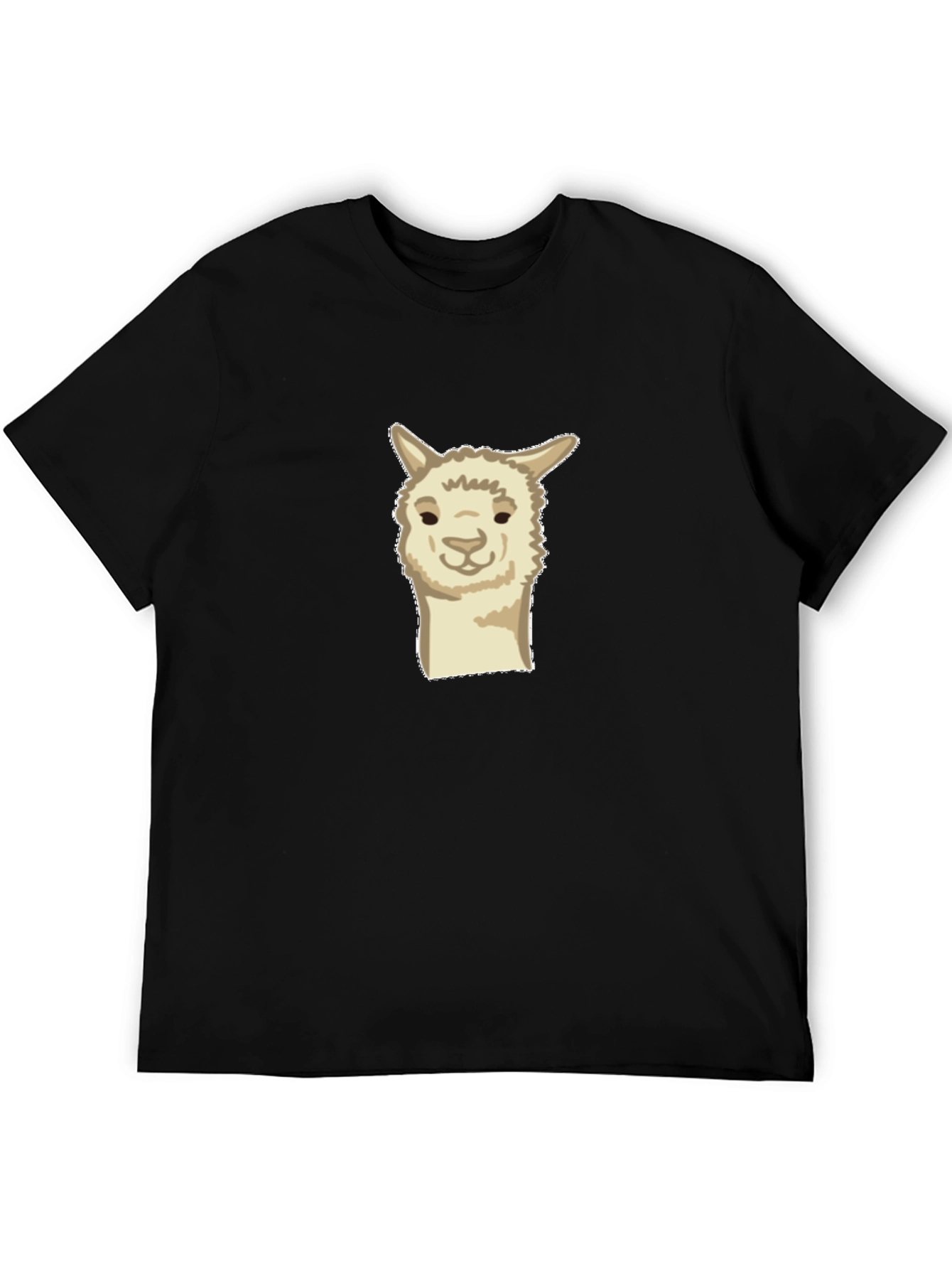 Alpaca Graphic Tee - Soft & Stylish Black T-Shirt