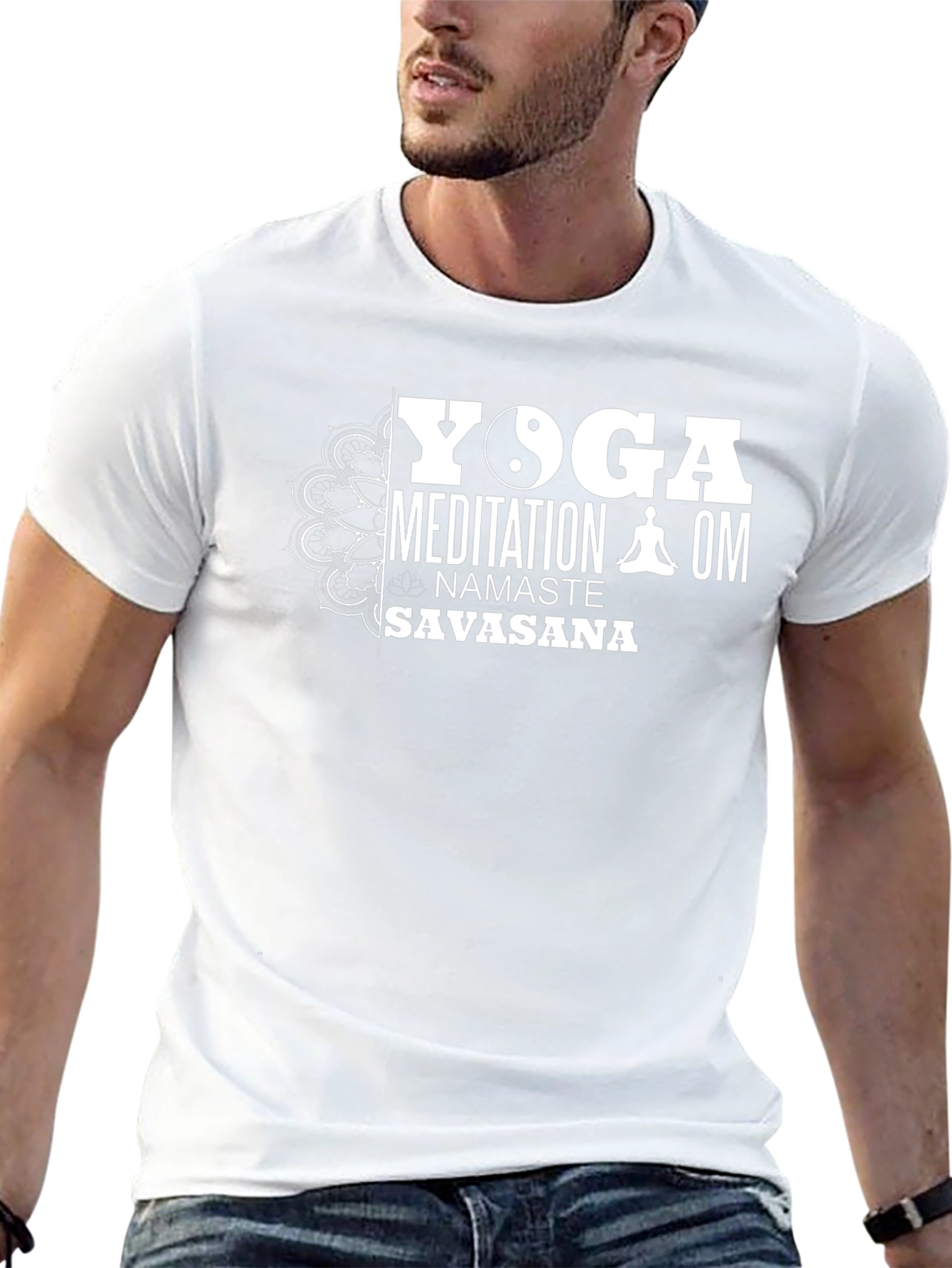 Yoga Meditation Namaste Graphic T-Shirt