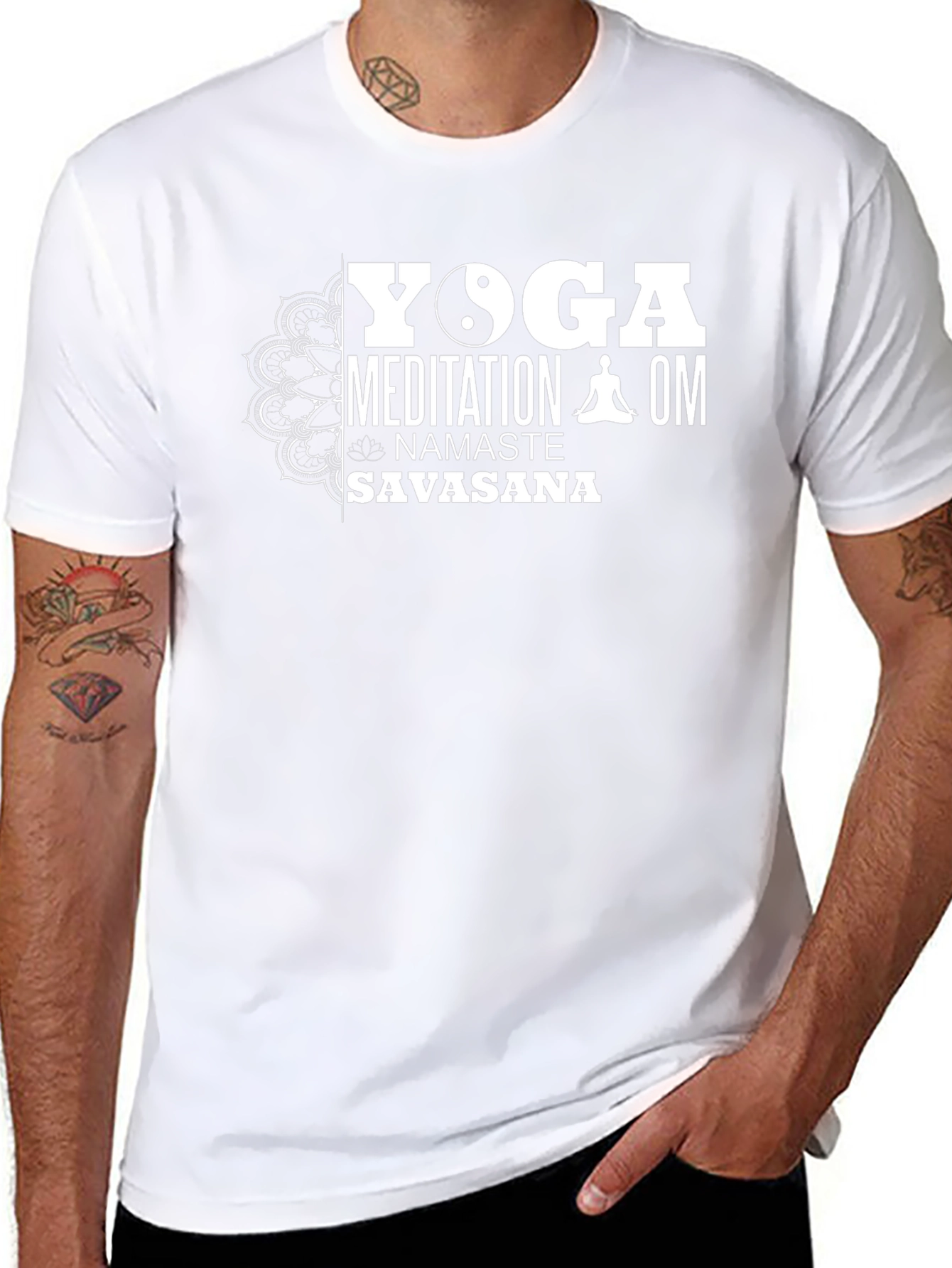 Yoga Meditation Namaste Graphic T-Shirt
