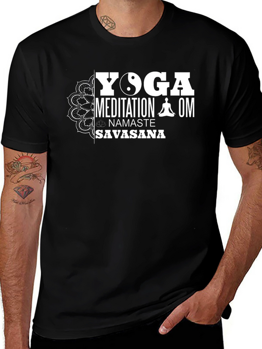 Yoga Meditation Namaste Graphic T-Shirt