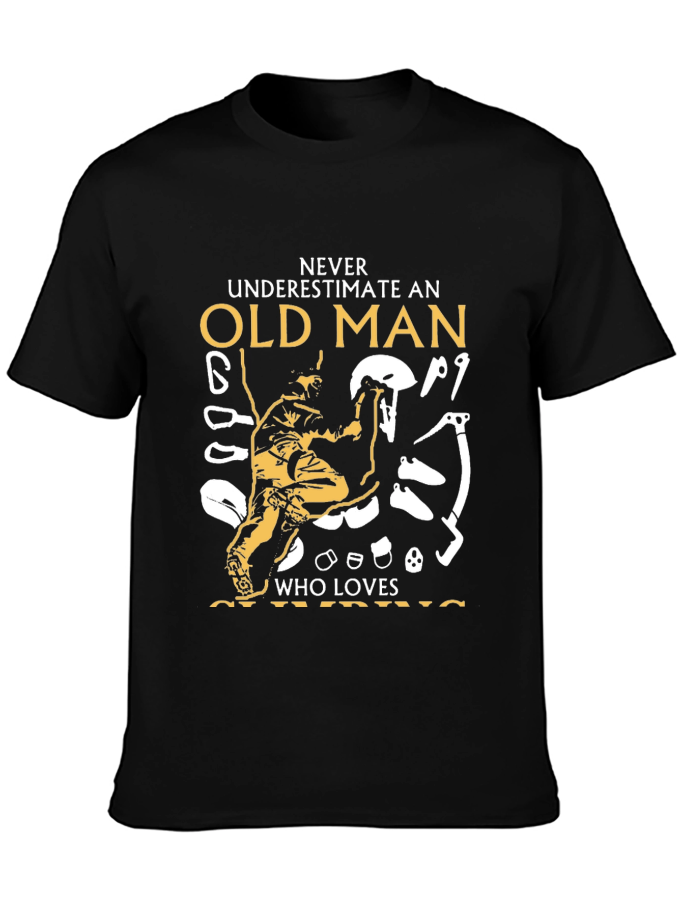 Climbing Old Man Graphic Tee