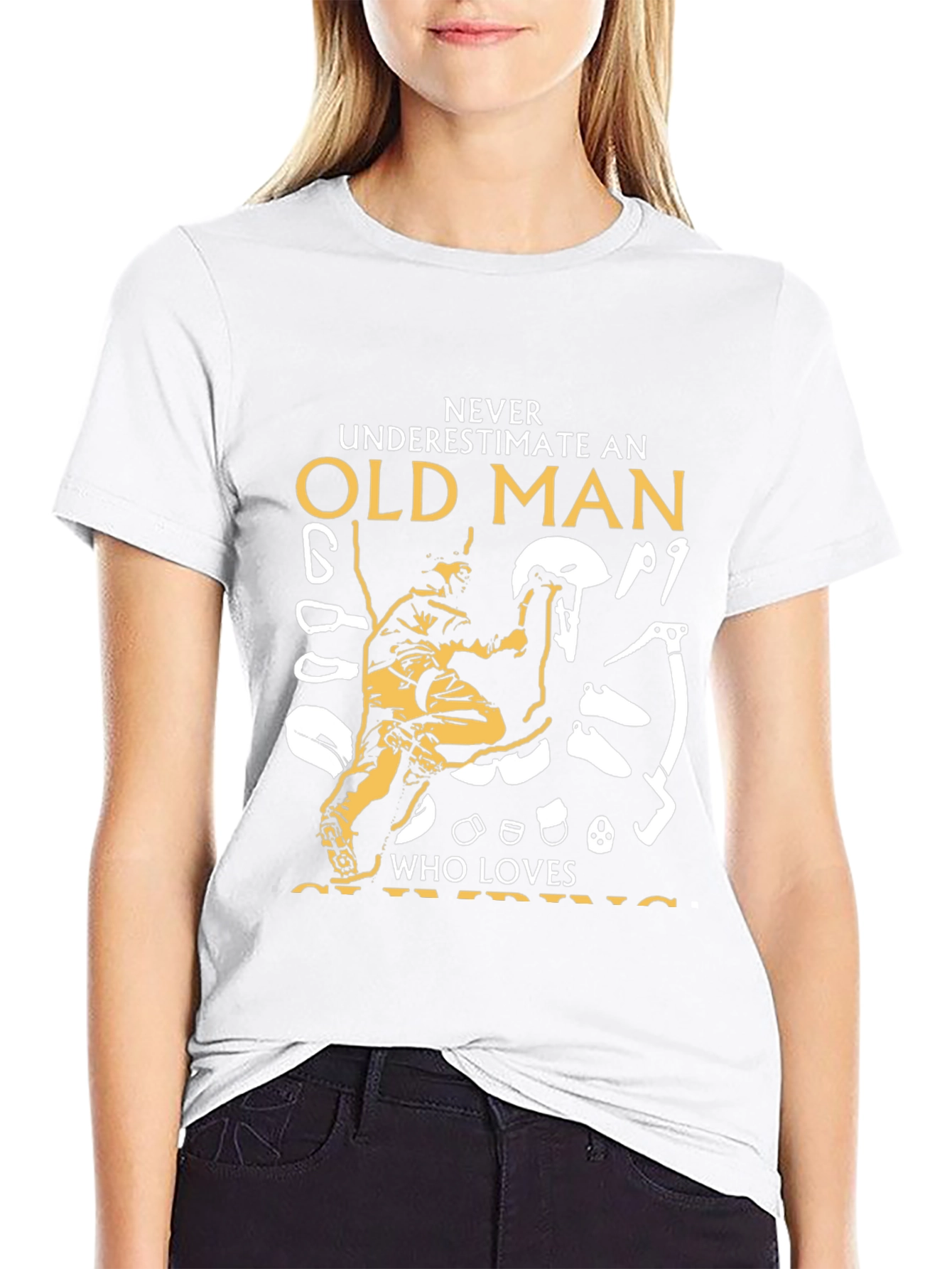 Climbing Old Man Graphic Tee