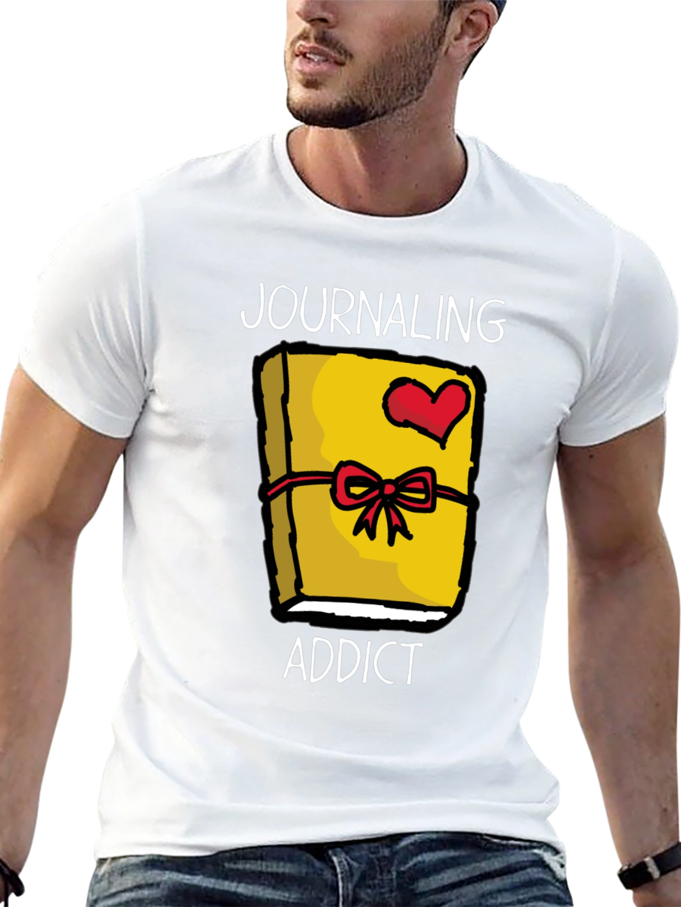 Journaling Addict Graphic Tee - Novelty Journal Lover Shirt
