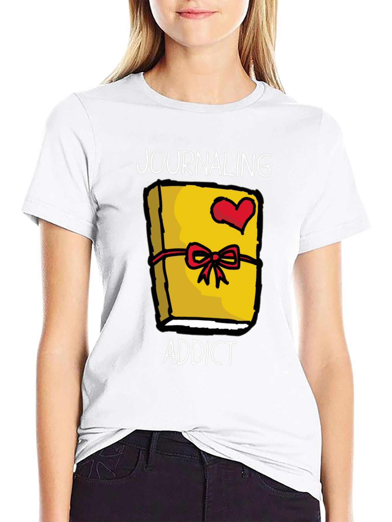 Journaling Addict Graphic Tee - Novelty Journal Lover Shirt