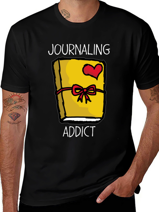 Journaling Addict Graphic Tee - Novelty Journal Lover Shirt