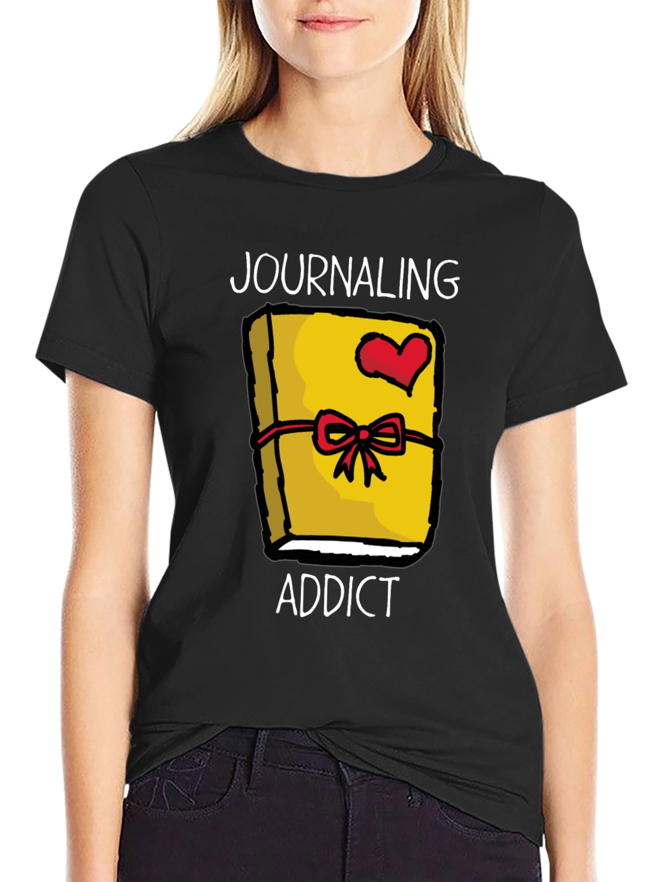 Journaling Addict Graphic Tee - Novelty Journal Lover Shirt