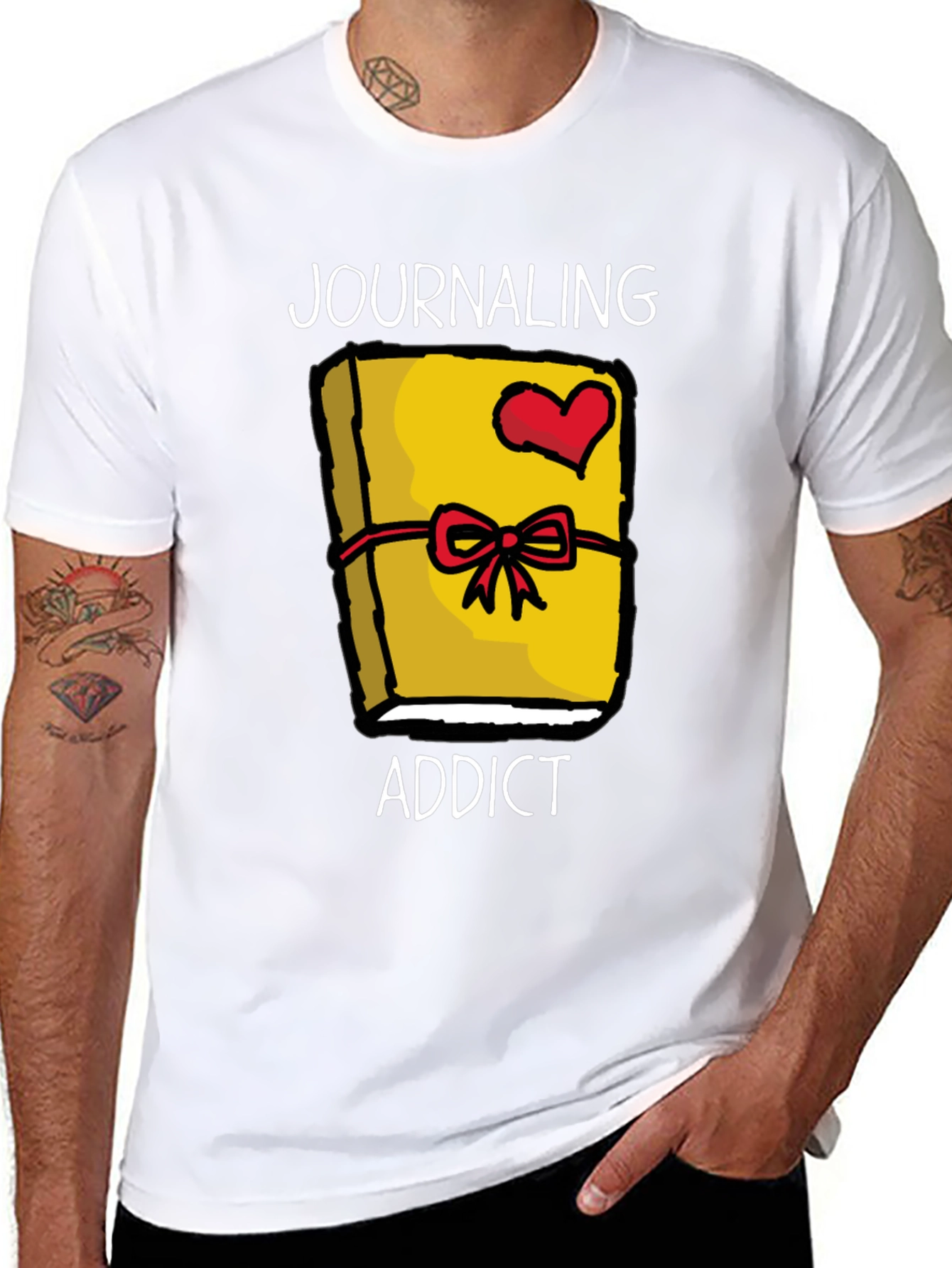 Journaling Addict Graphic Tee - Novelty Journal Lover Shirt
