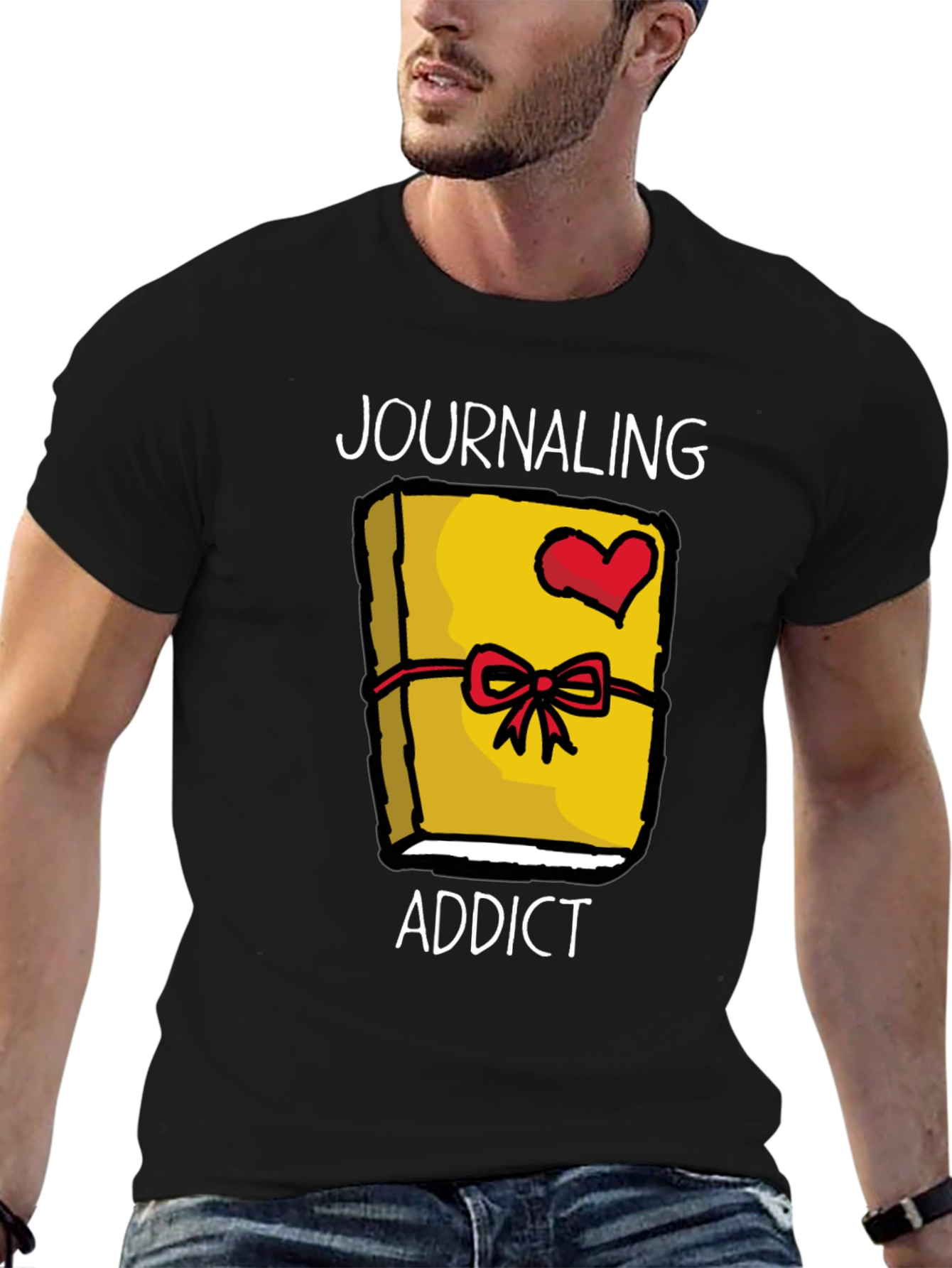 Journaling Addict Graphic Tee - Novelty Journal Lover Shirt