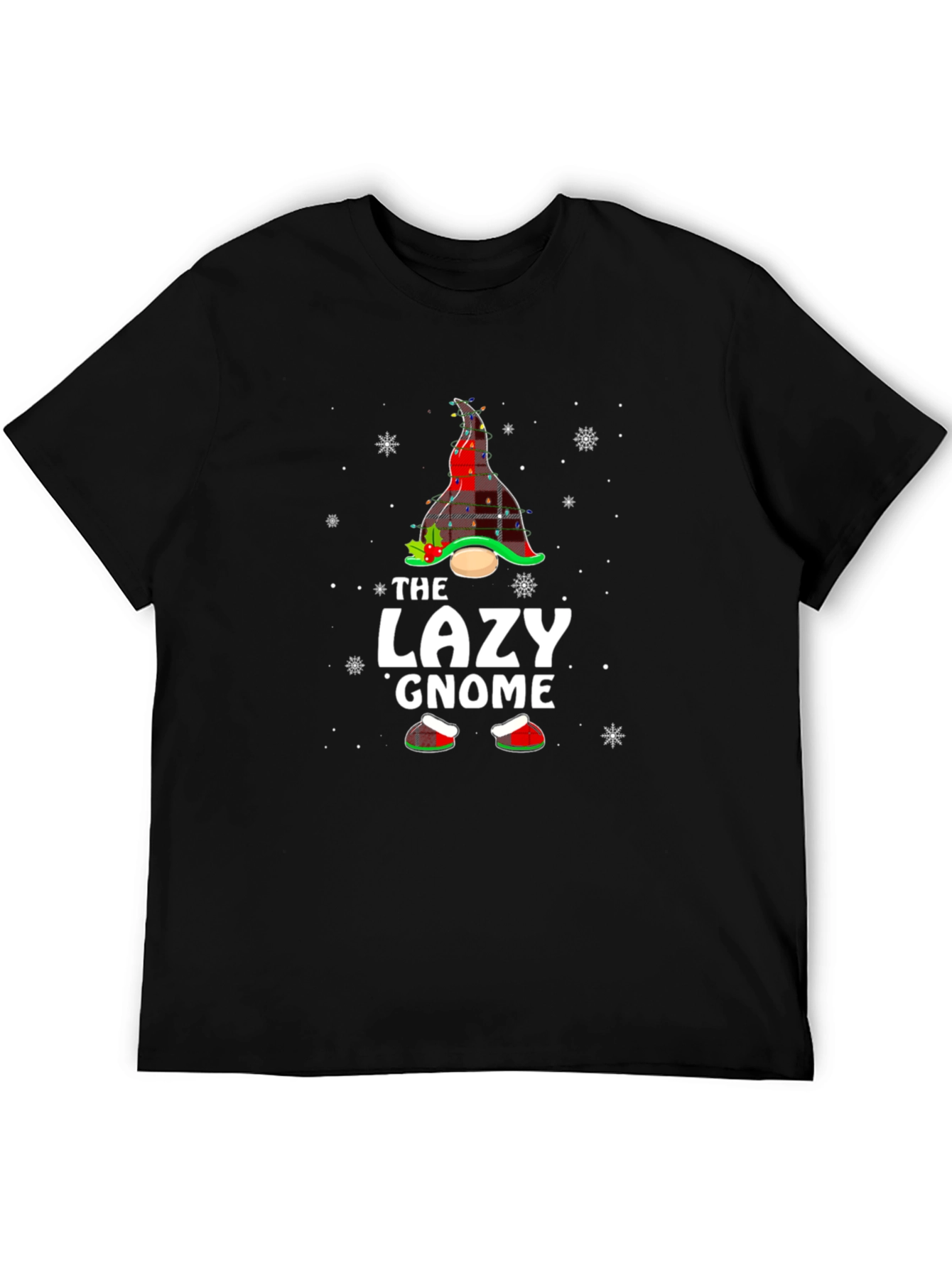 The Lazy Gnome Christmas Graphic Tee