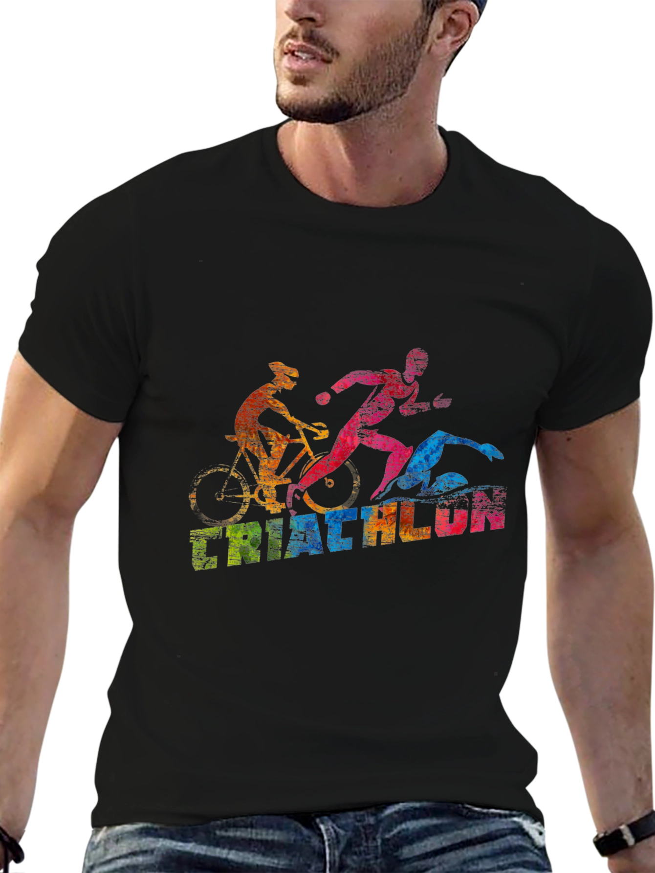 Triathlon T-Shirt: Swim Bike Run!