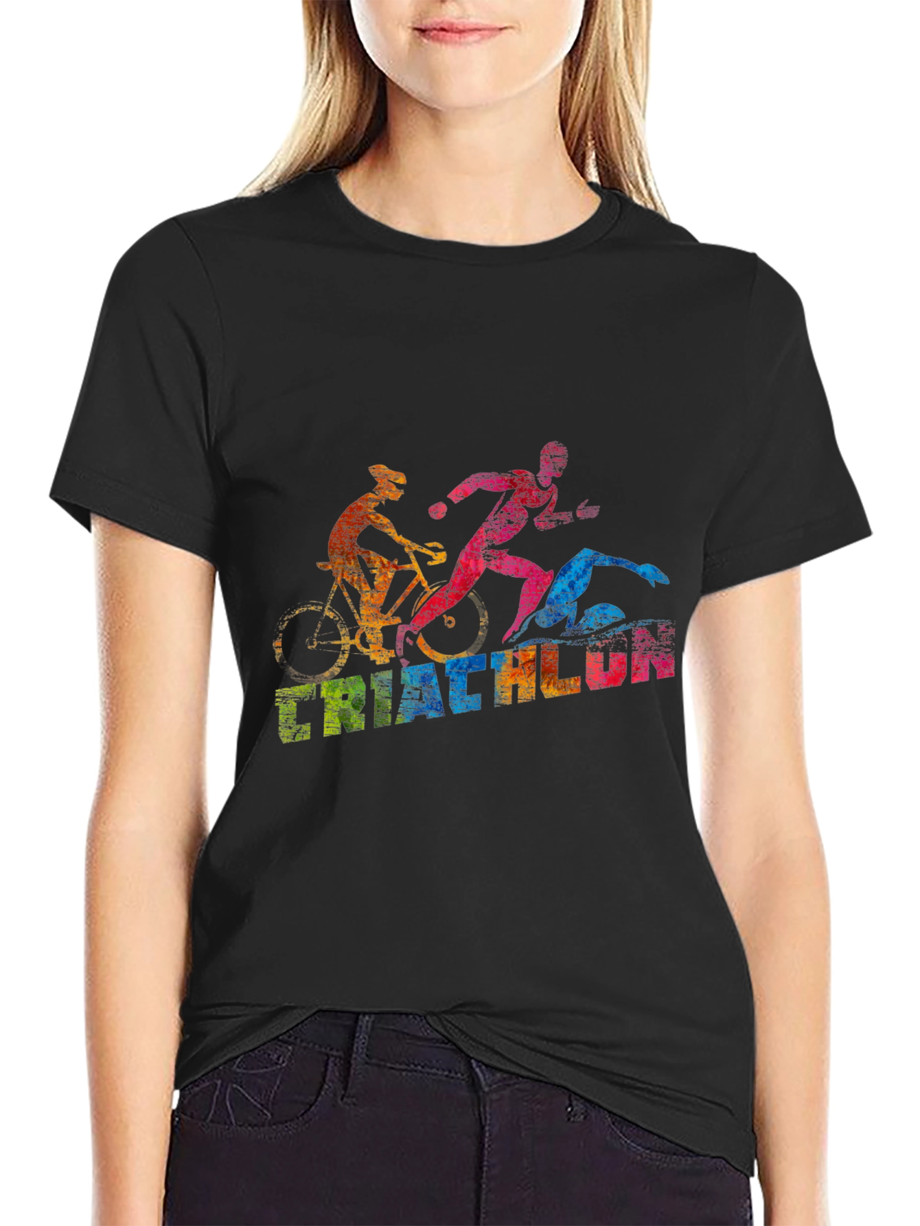 Triathlon T-Shirt: Swim Bike Run!