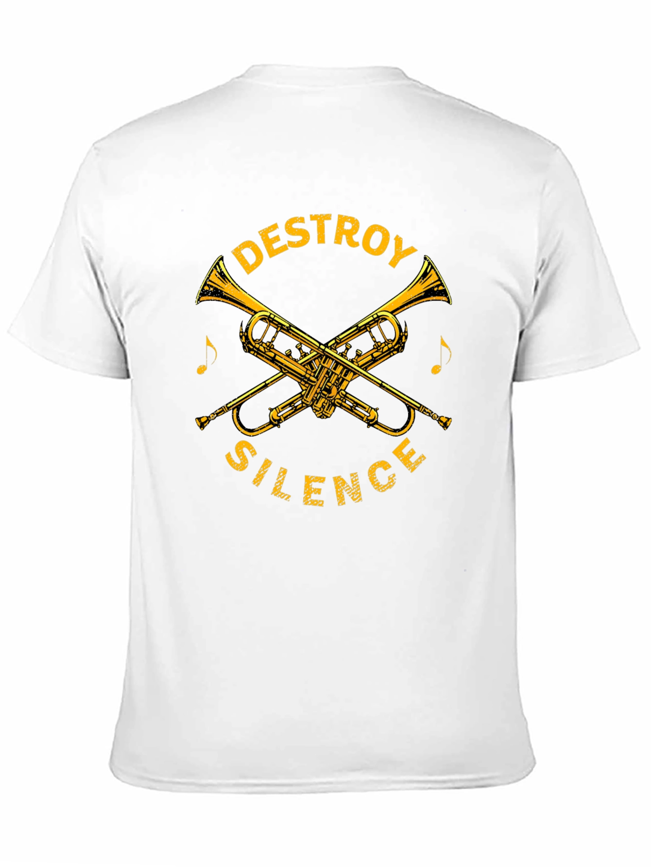 Destroy Silence Trumpet Graphic Tee - Black